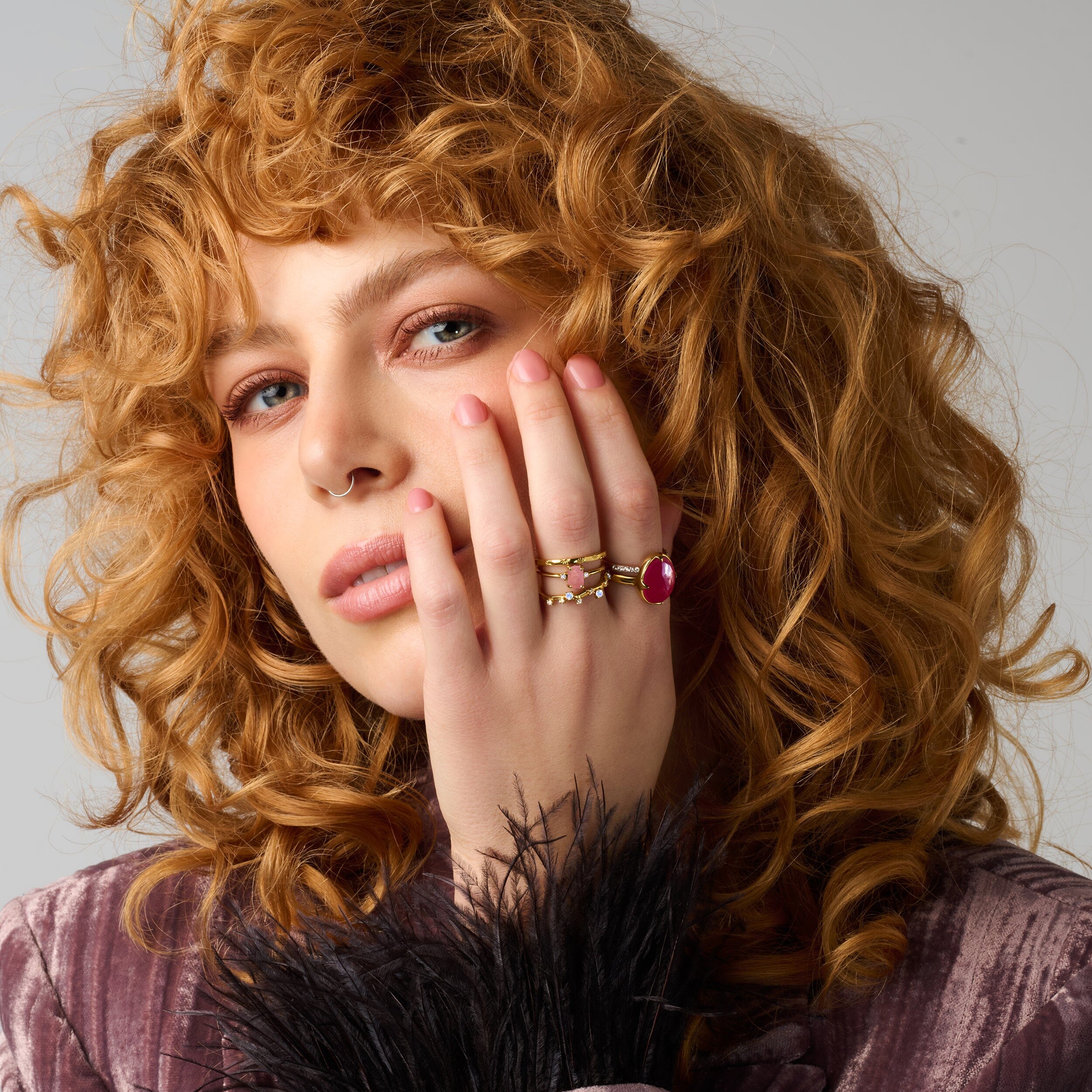 Moonstone Ring - Stardust Band - Image 18