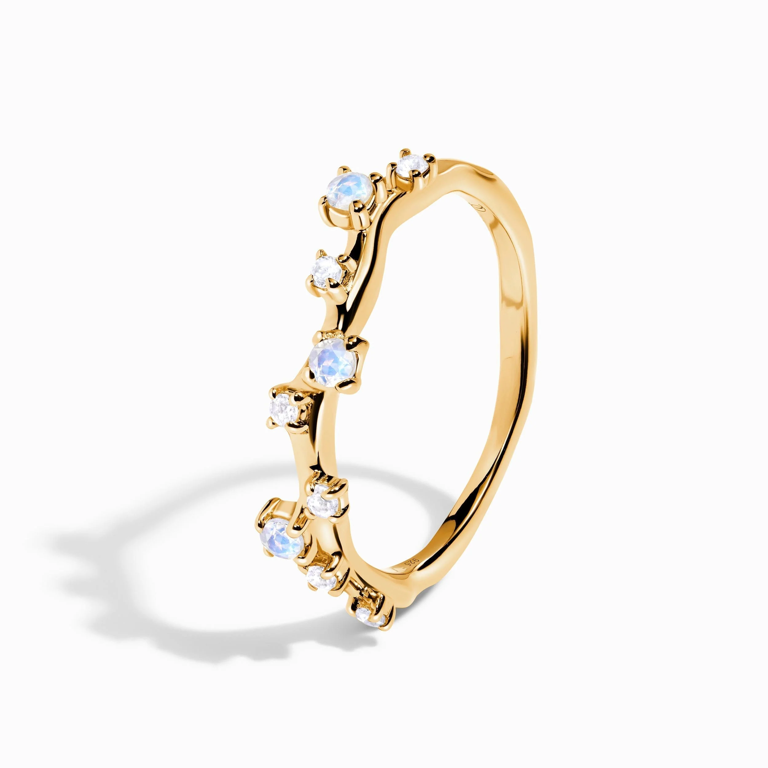 Moonstone Ring - Stardust Band - Image 25