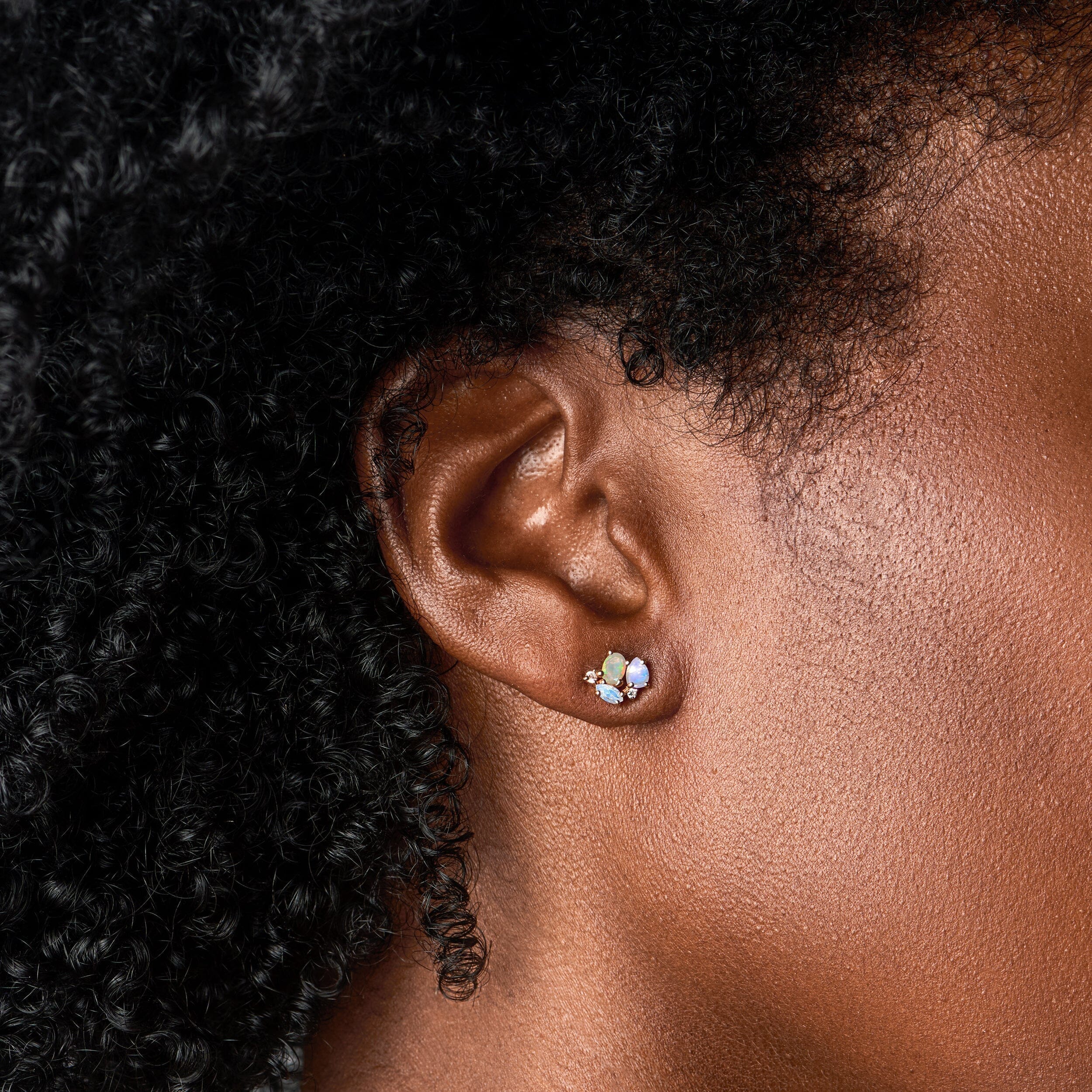 Opal Moonstone Earrings - Orion - Image 4