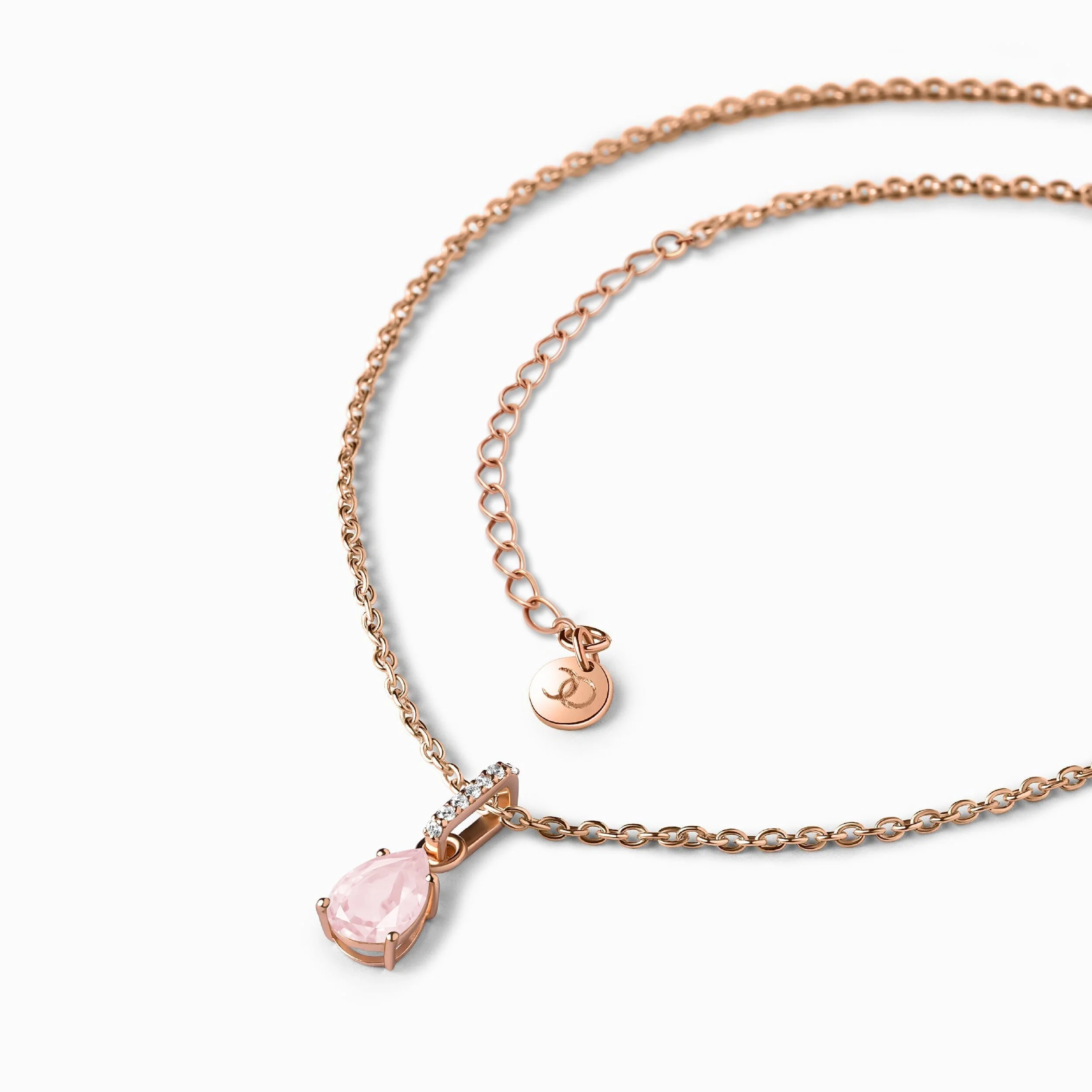 Rose Quartz Necklace - Sway - Image 9