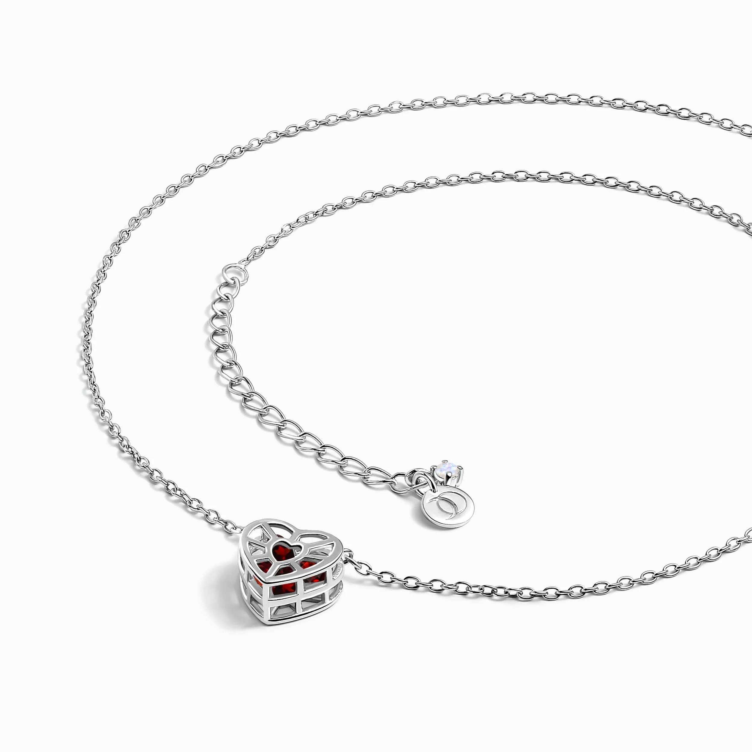 Garnet Fidget Necklace - Heart in Motion - Image 10