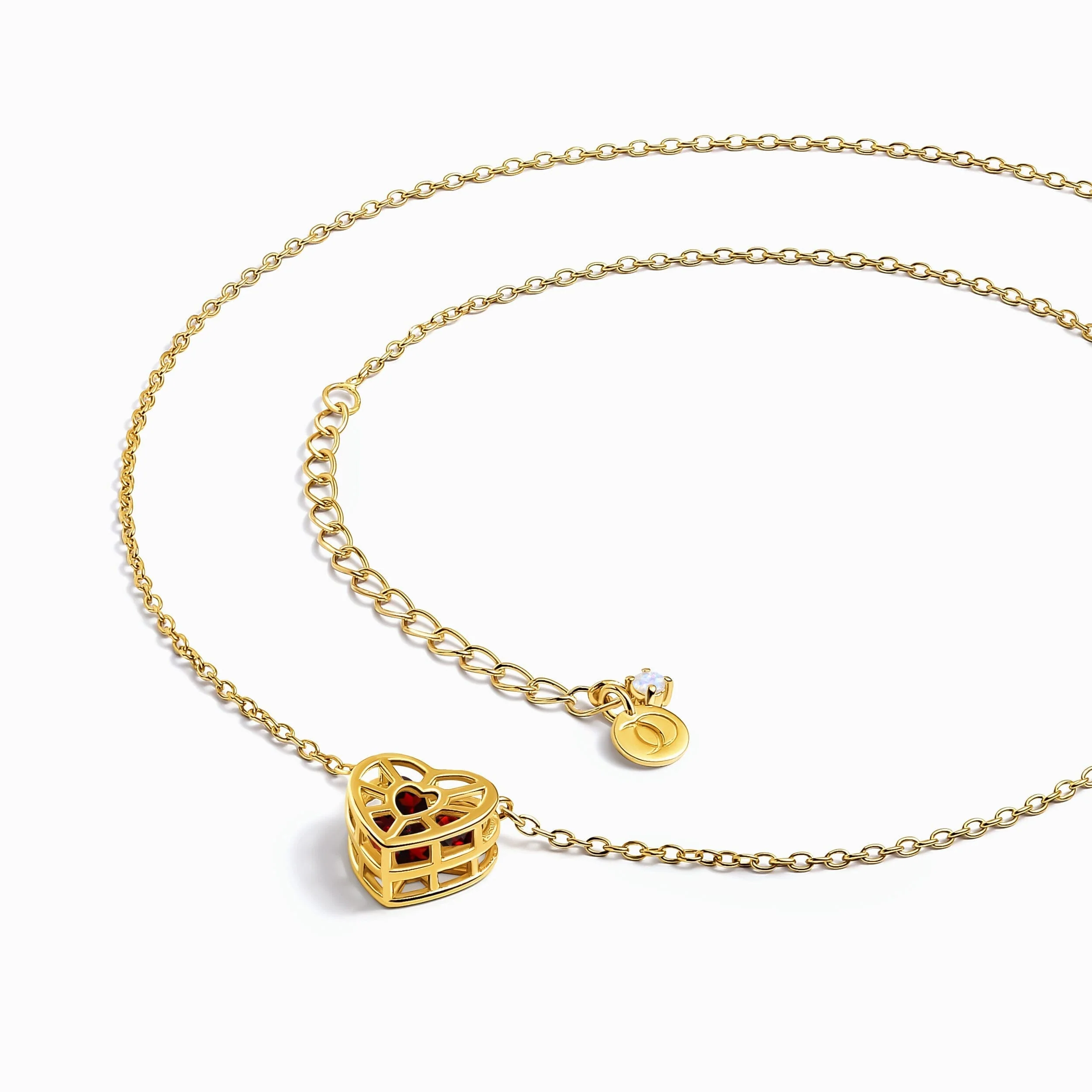 Garnet Fidget Necklace - Heart in Motion - Image 21