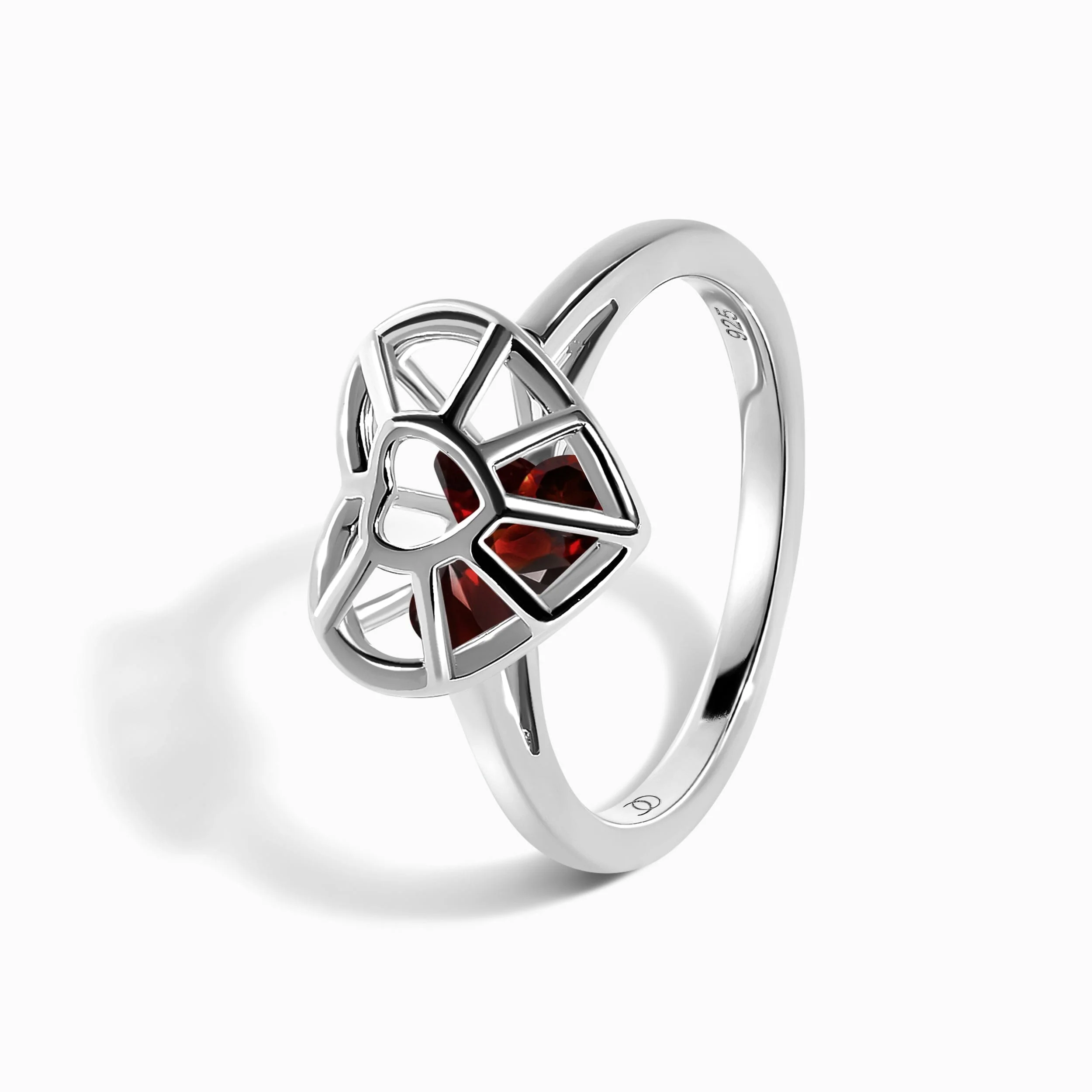 Garnet Fidget Ring - Heart in Motion - Image 10
