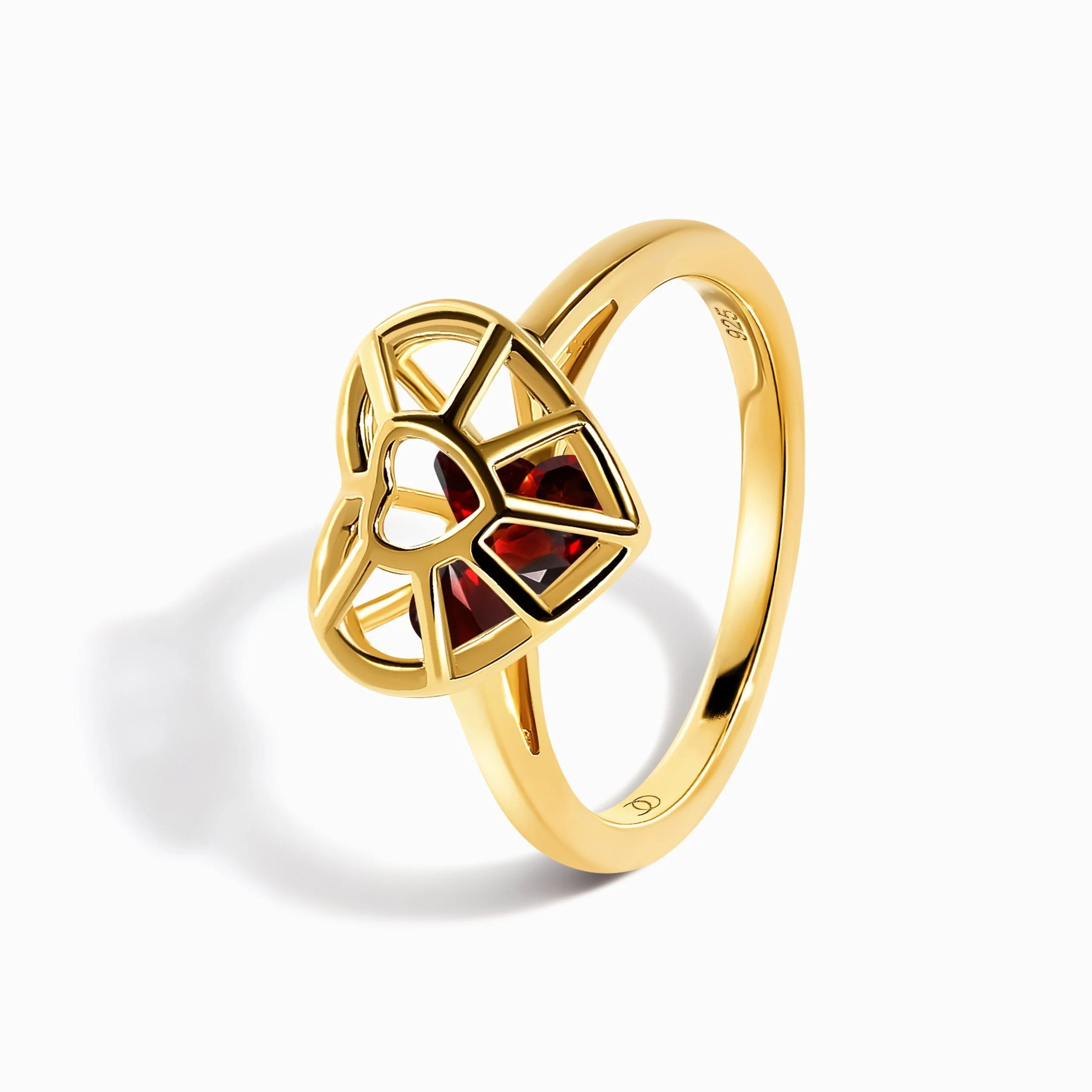 Garnet Fidget Ring - Heart in Motion - Image 21