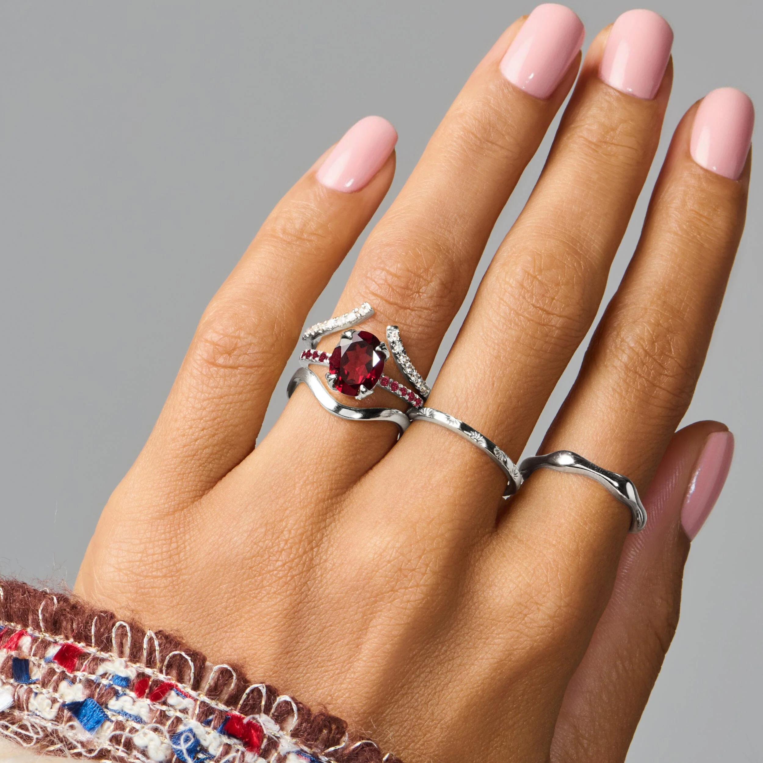 Garnet Ruby Ring - Harlow - Image 9