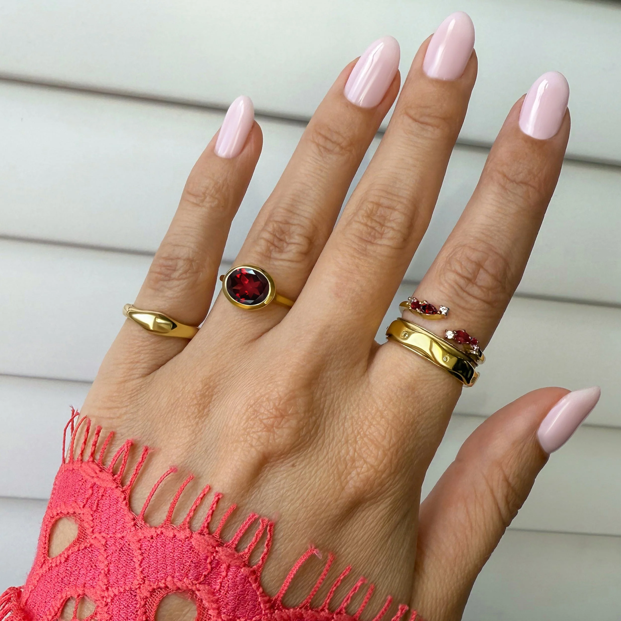 Garnet Skin Touch Ring - Feel the Passion - Image 21