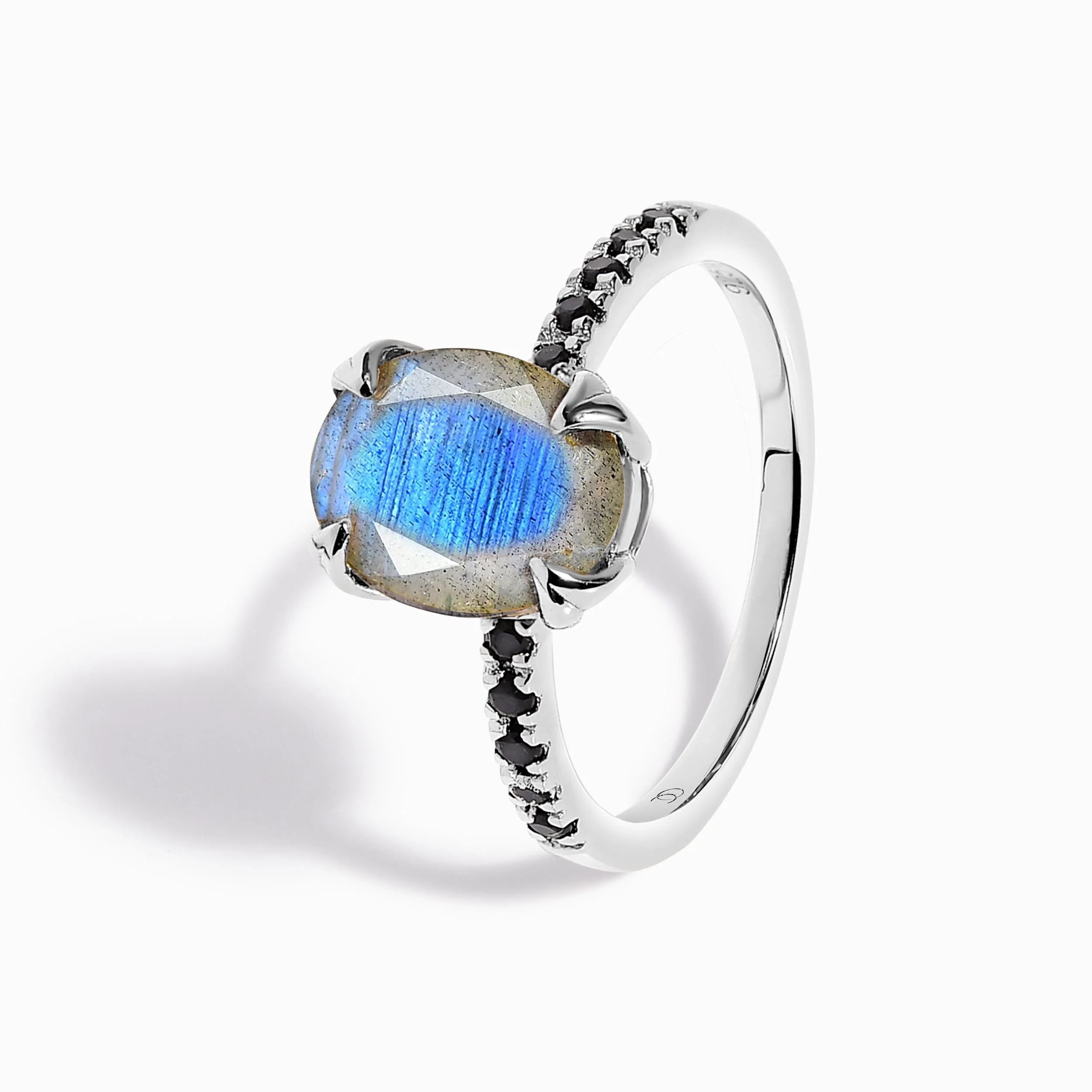 Labradorite Black Spinel Ring - Harlow - Image 10