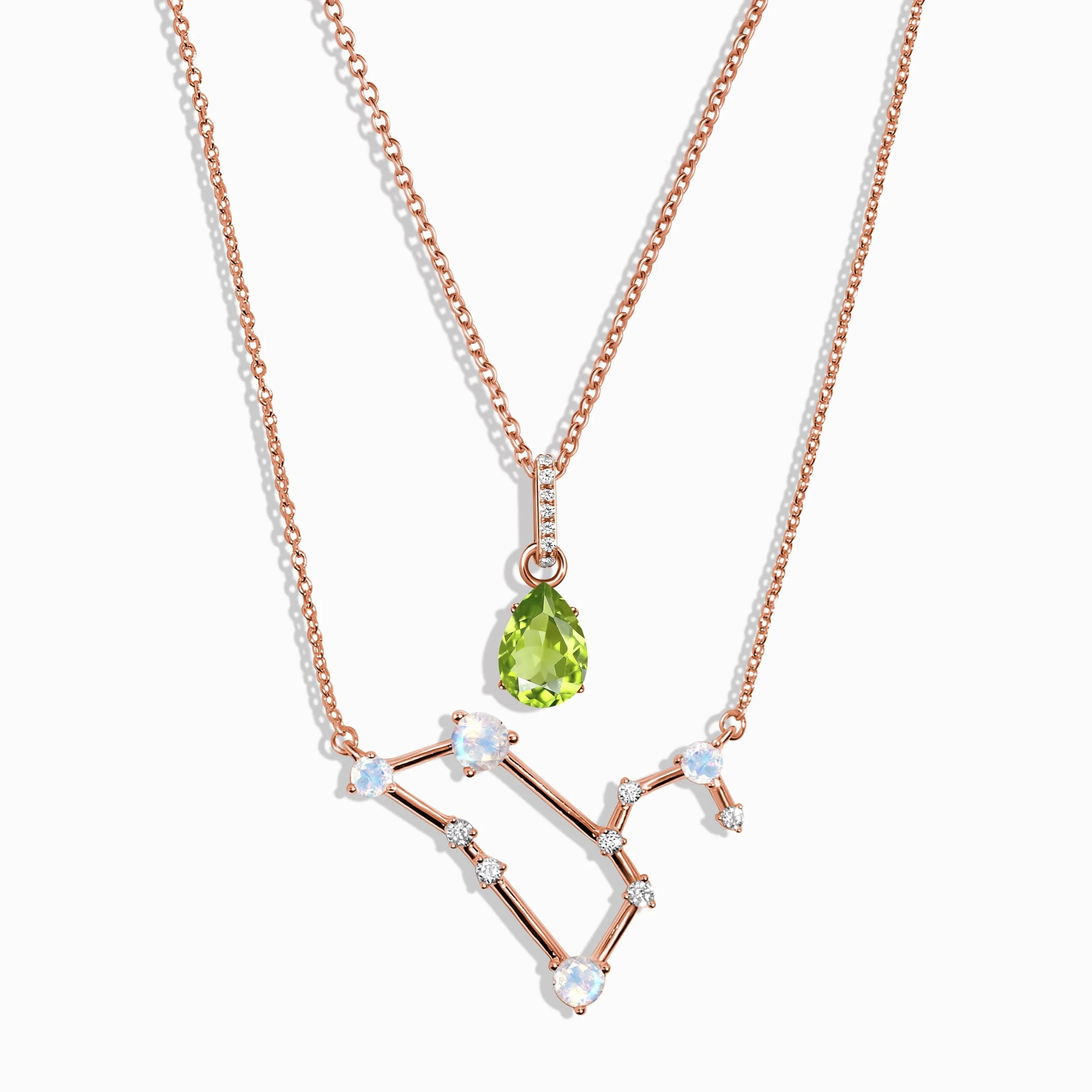 Leo Zodiac & August Birthstone Necklaces - Image 4