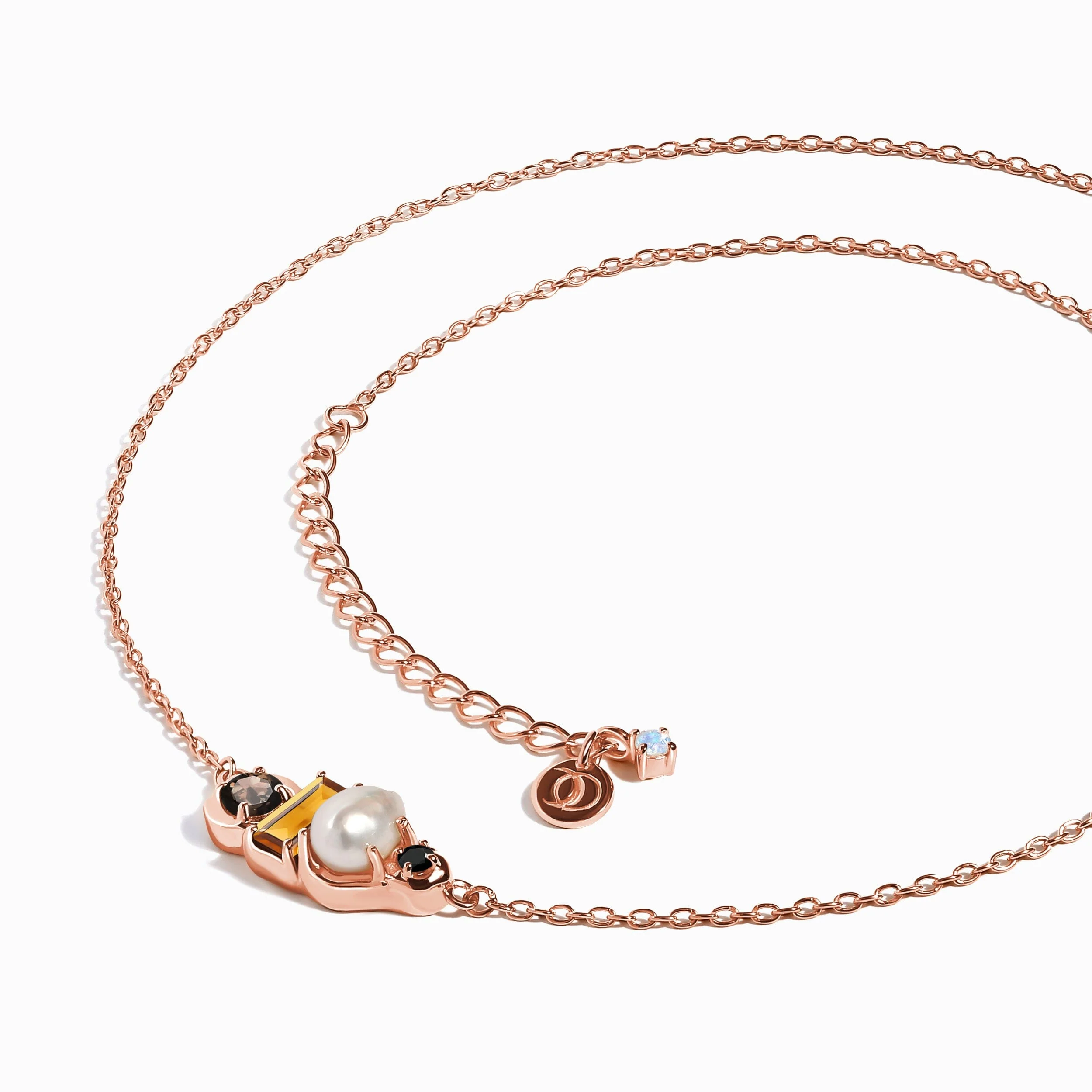 Madeira Citrine Pearl Necklace - Treasure - Image 13