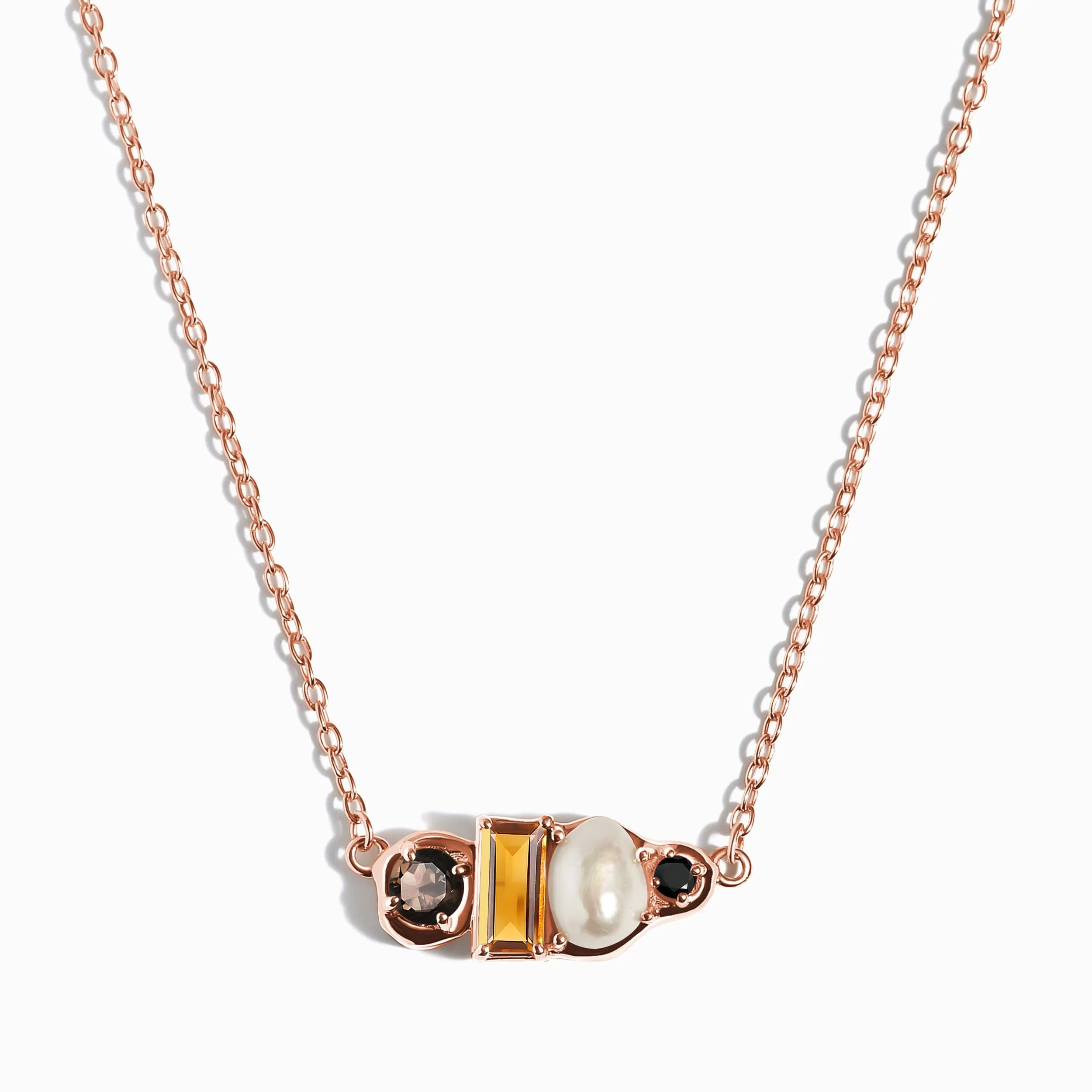 Madeira Citrine Pearl Necklace - Treasure - Image 4