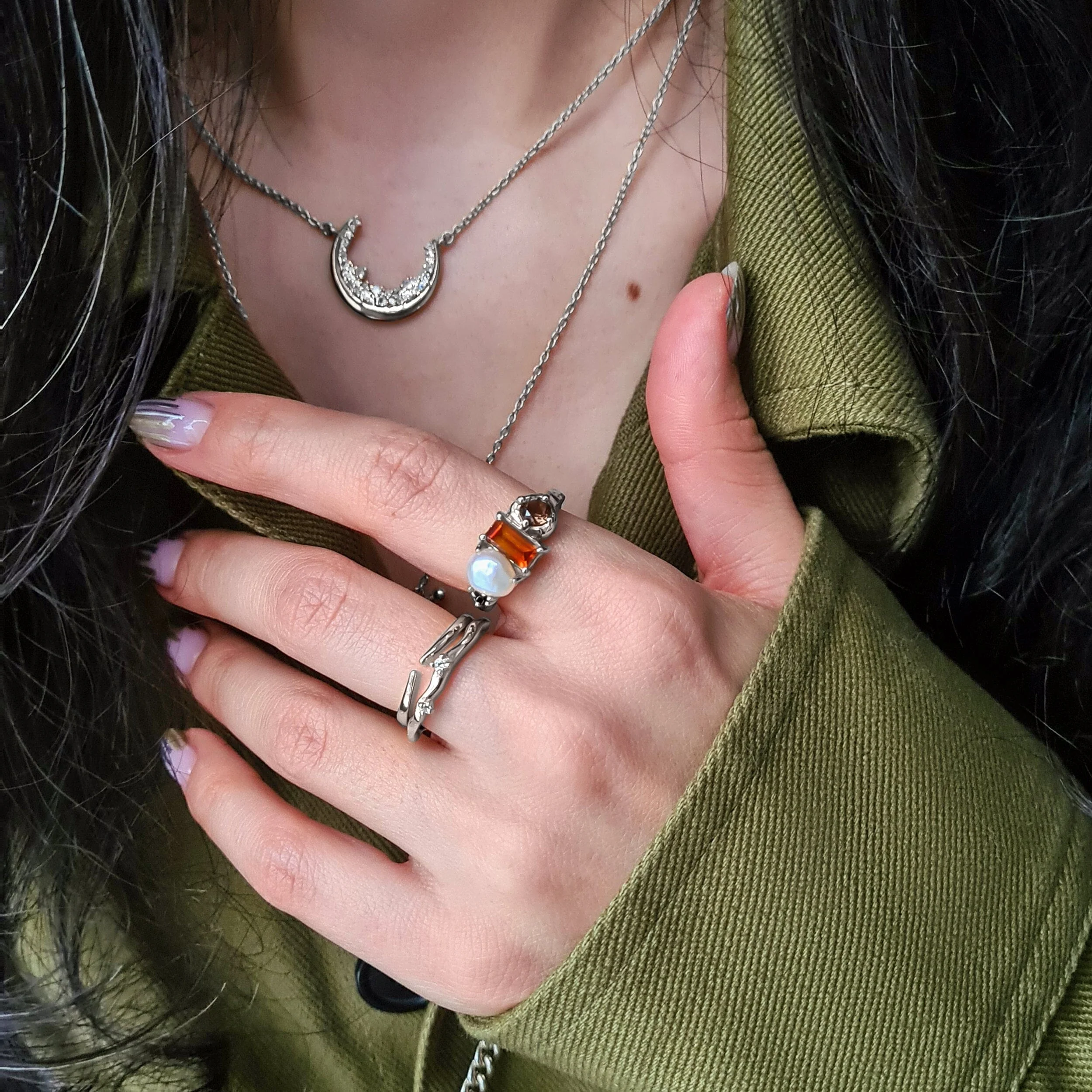 Madeira Citrine Pearl Ring - Treasure - Image 22
