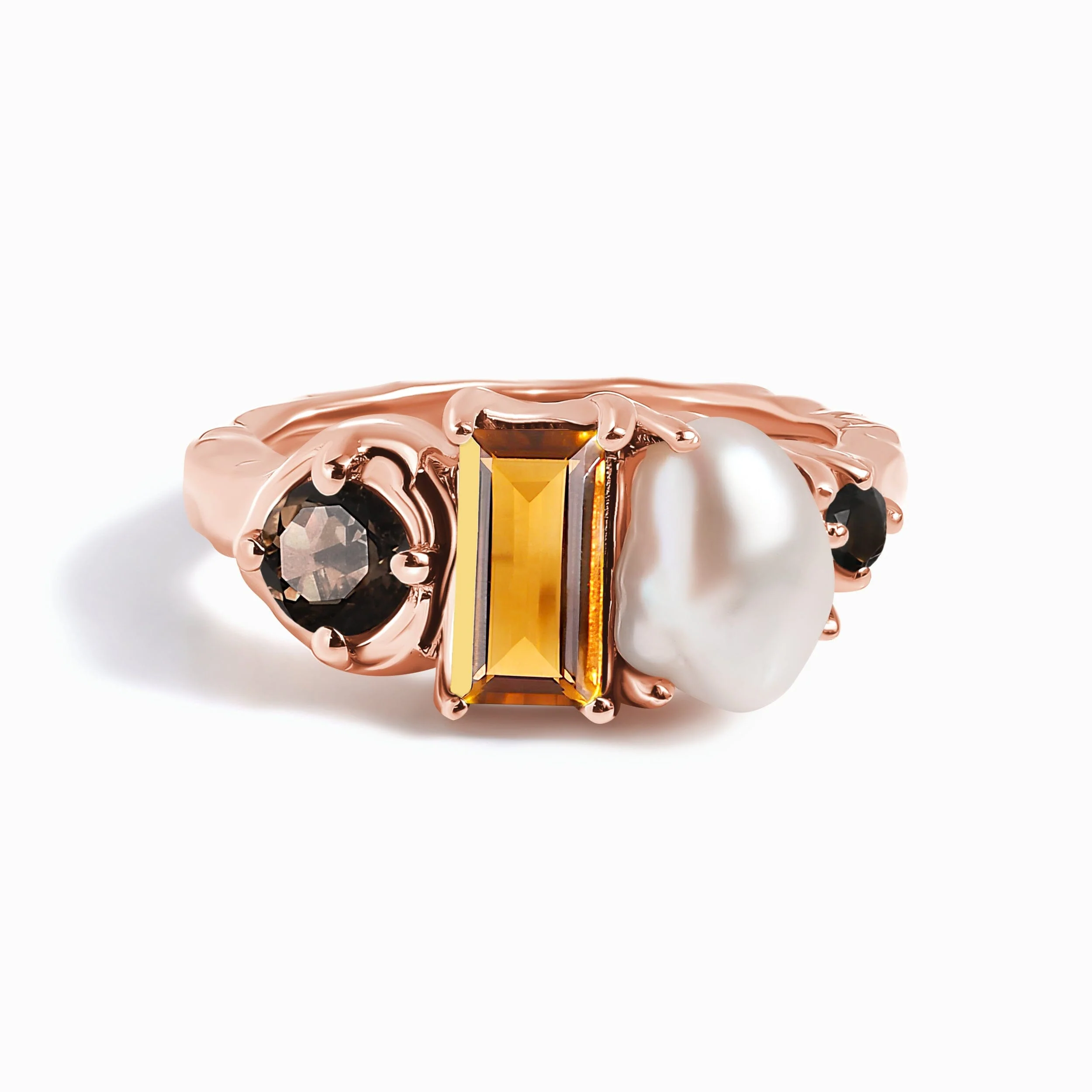 Madeira Citrine Pearl Ring - Treasure - Image 3