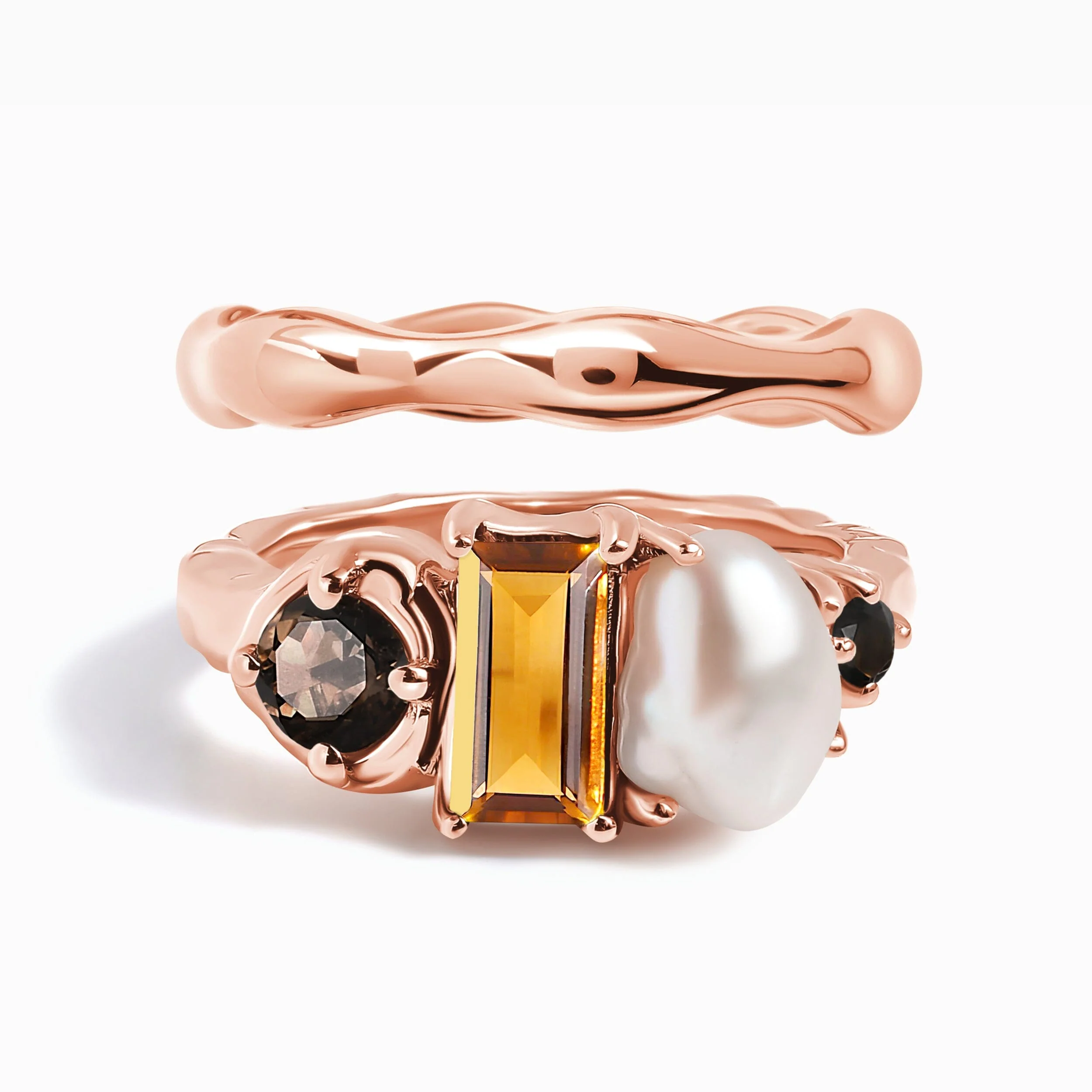 Madeira Citrine Treasure & Magma Band Set - Image 4