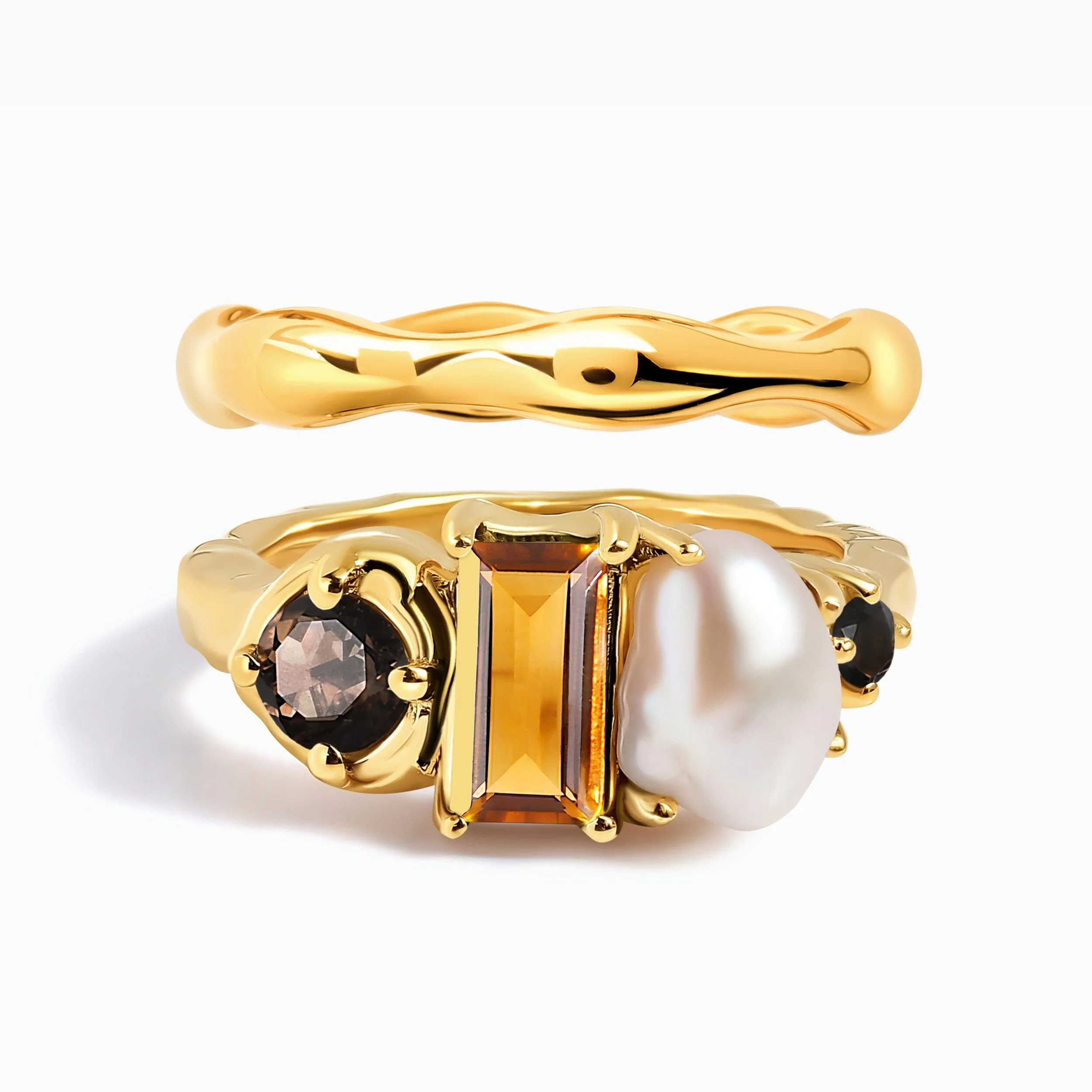 Madeira Citrine Treasure & Magma Band Set - Image 7