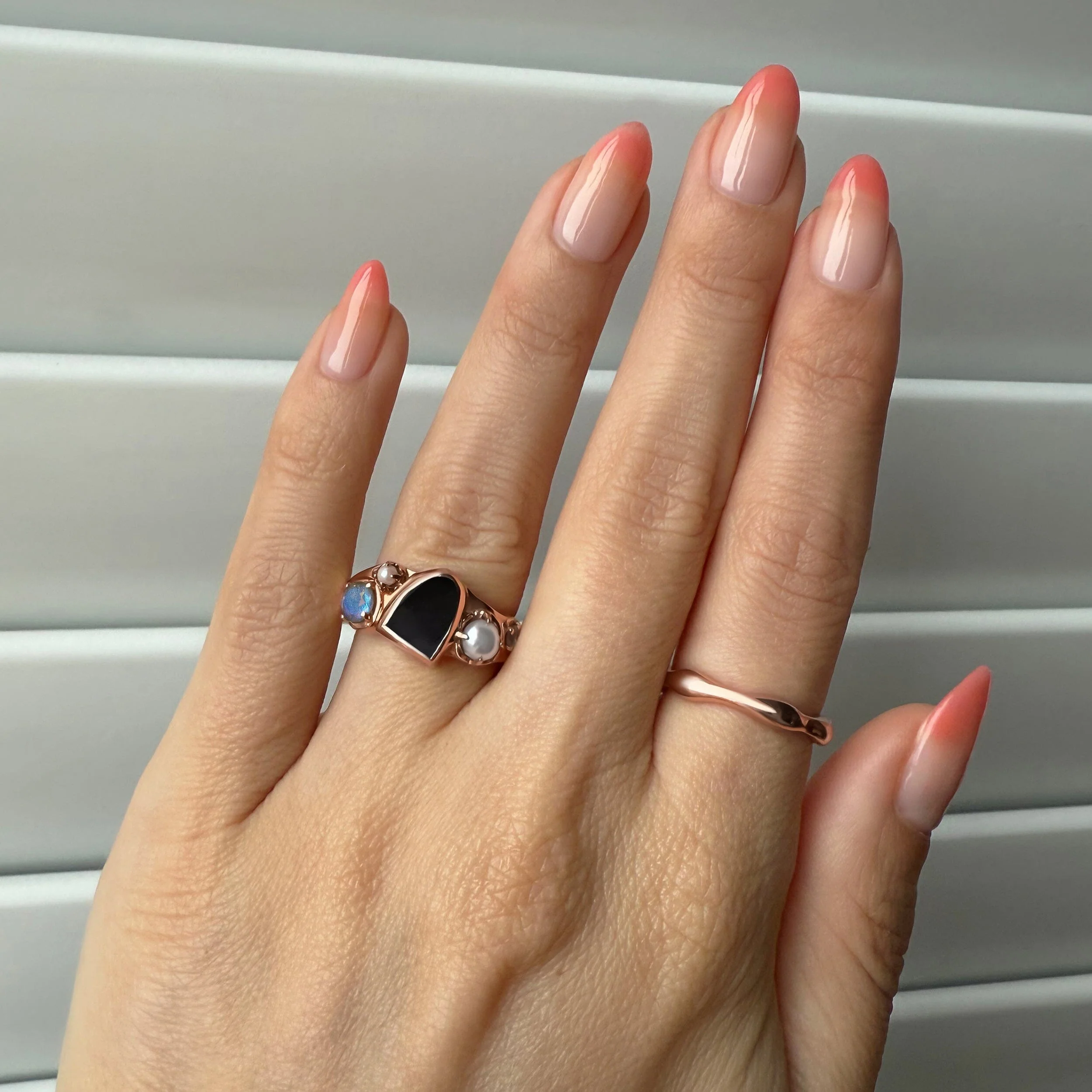 Midnight Heirloom Ring & Magma Band - Image 11
