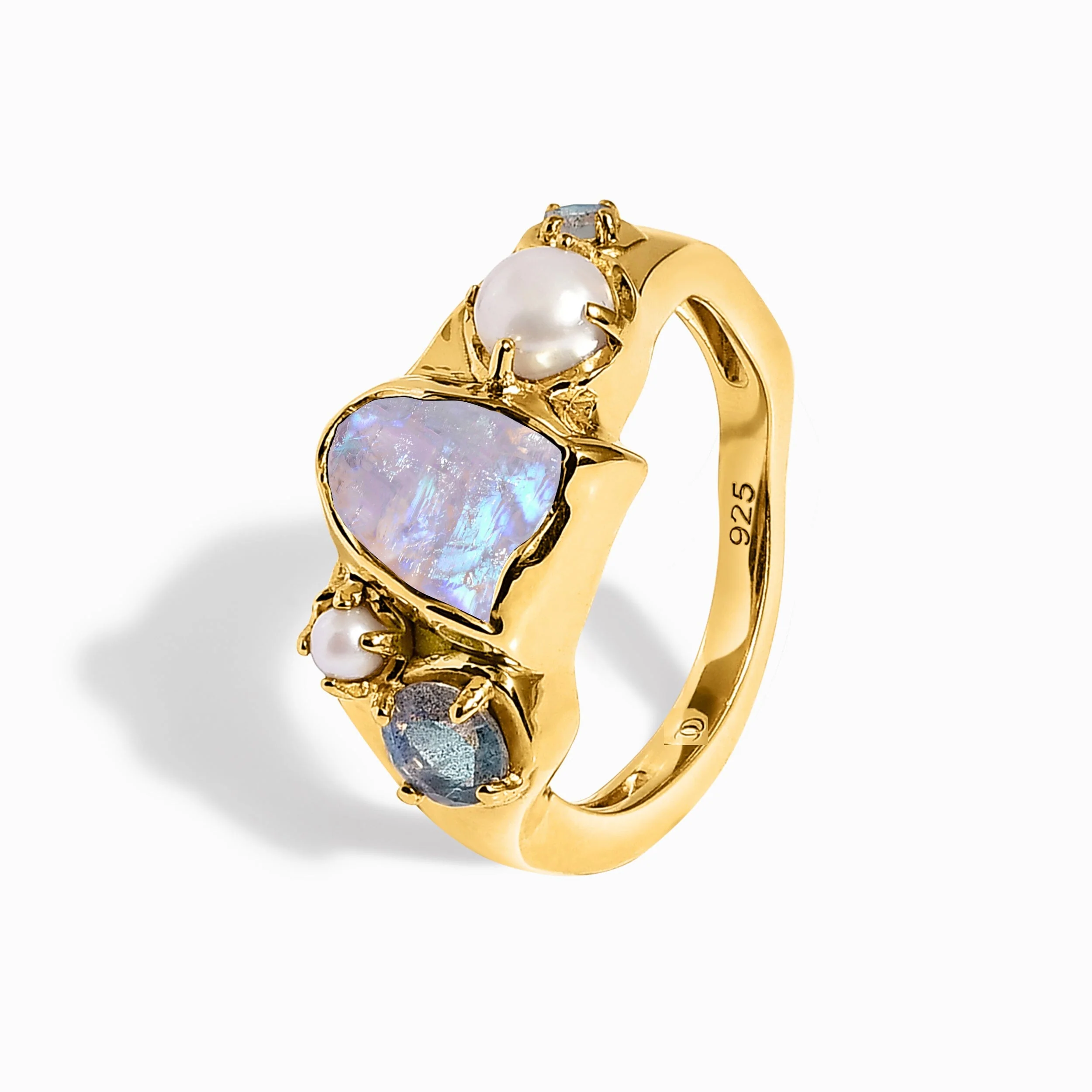 Moonstone Pearl Ring - Mist Heirloom - Image 29