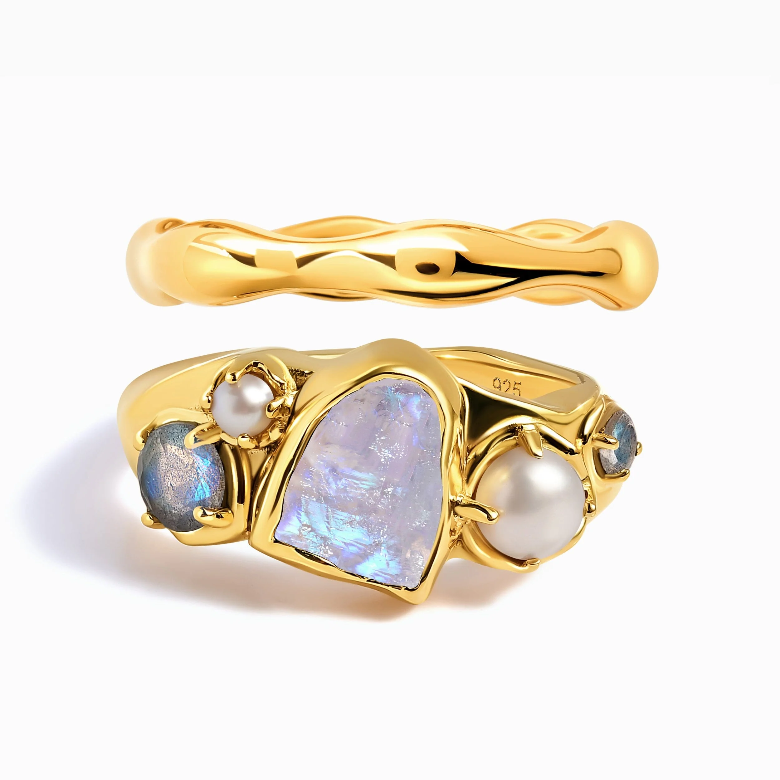 Mist Heirloom Ring & Magma Band - Image 5