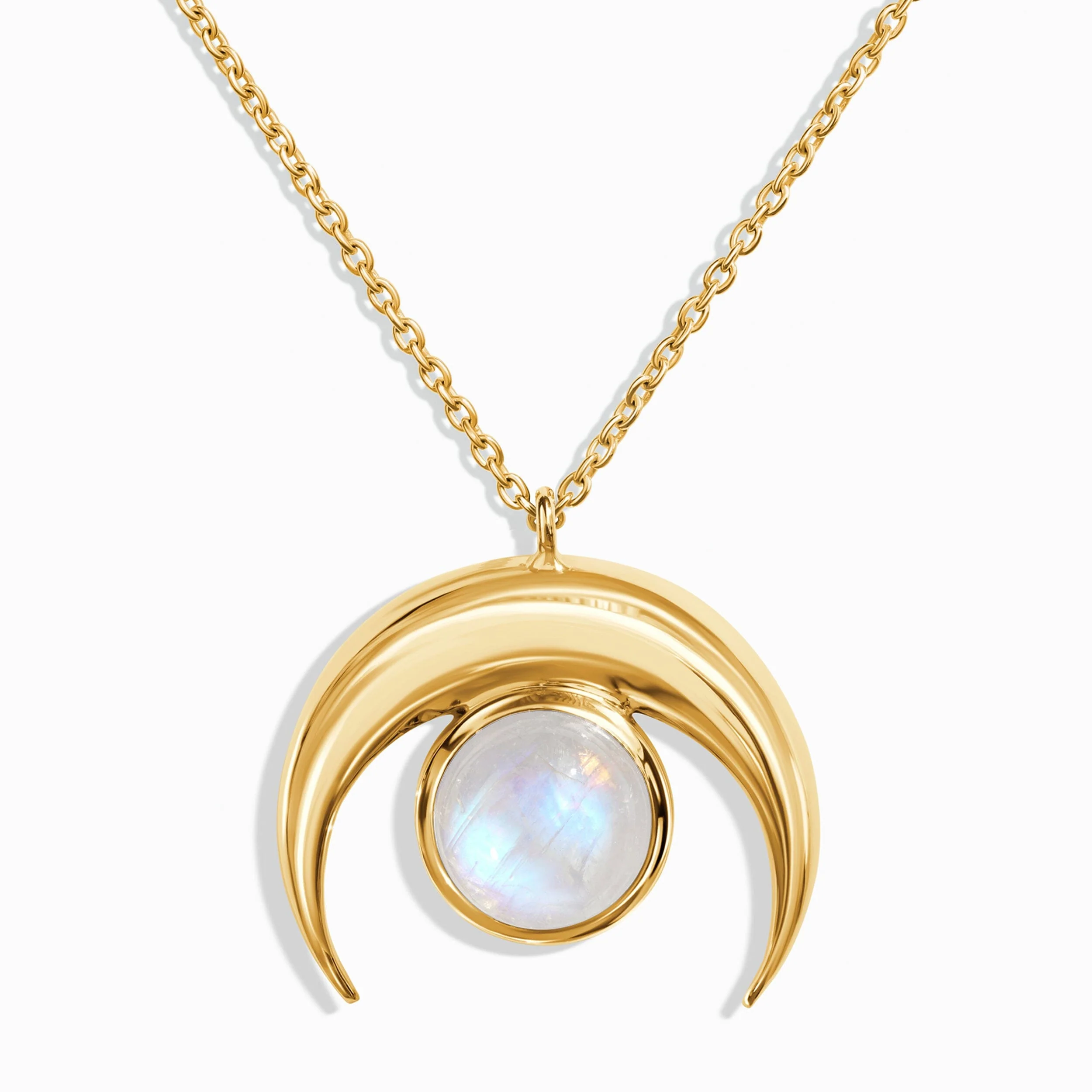 Moonstone Necklace - Crescent Moon - Image 5
