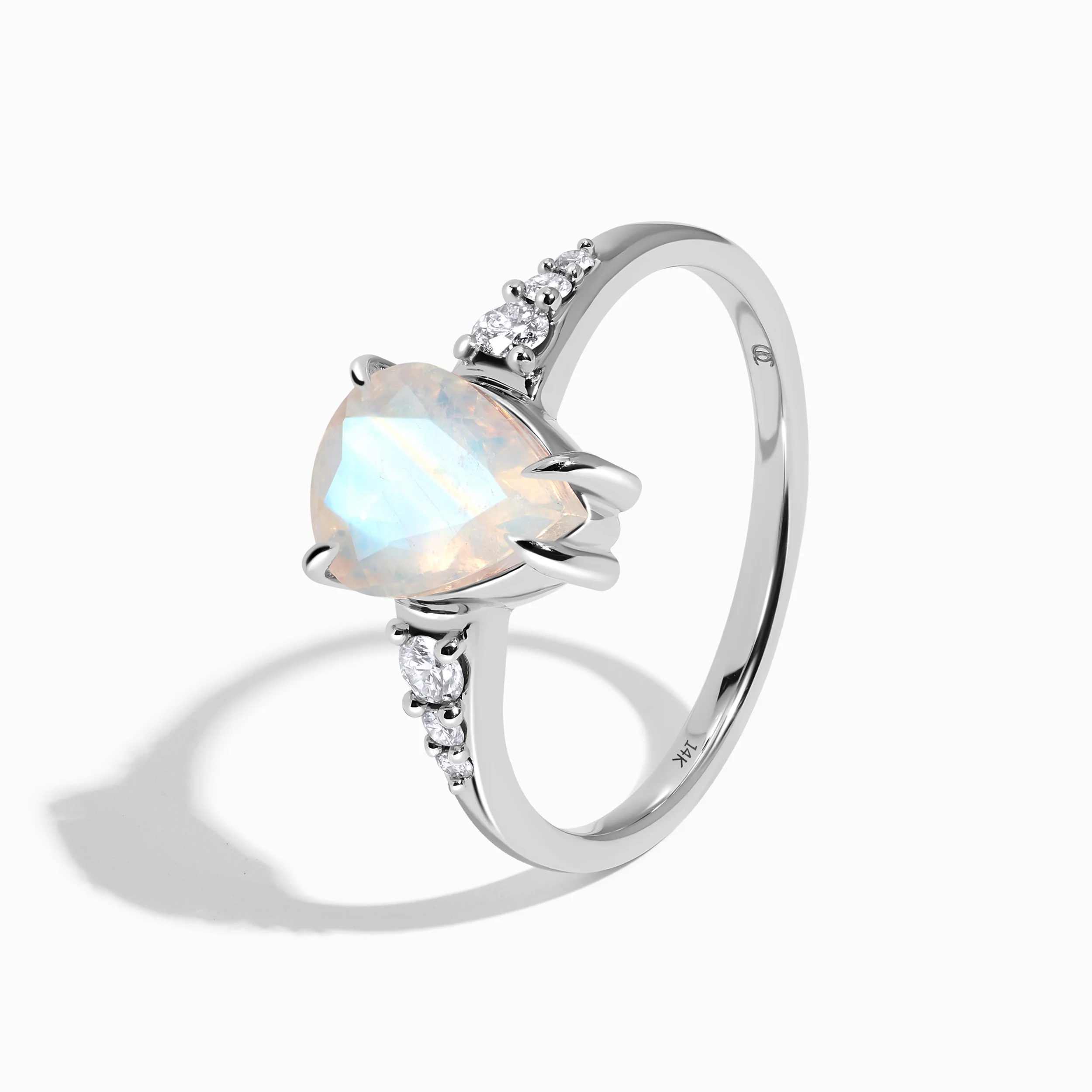 Moonstone Diamond Ring - I Promise - Image 10
