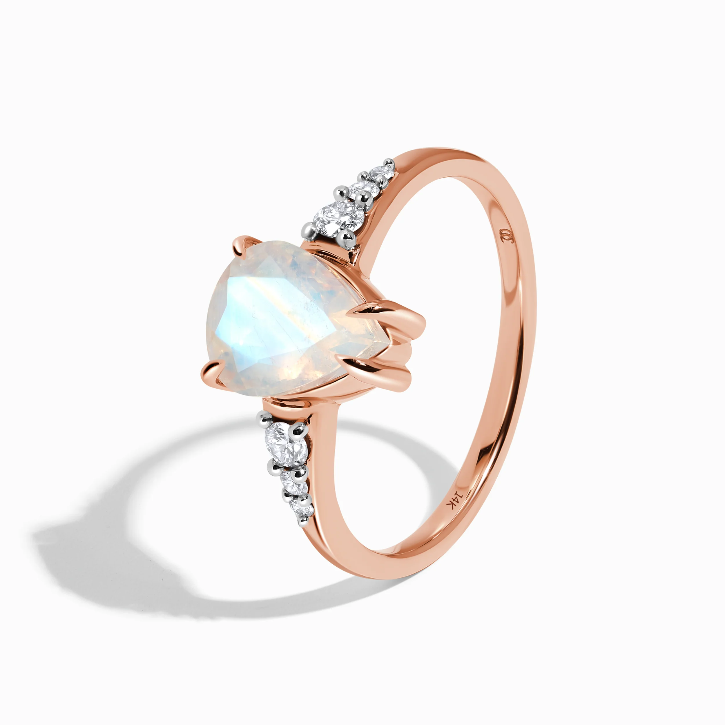 Moonstone Diamond Ring - I Promise - Image 14