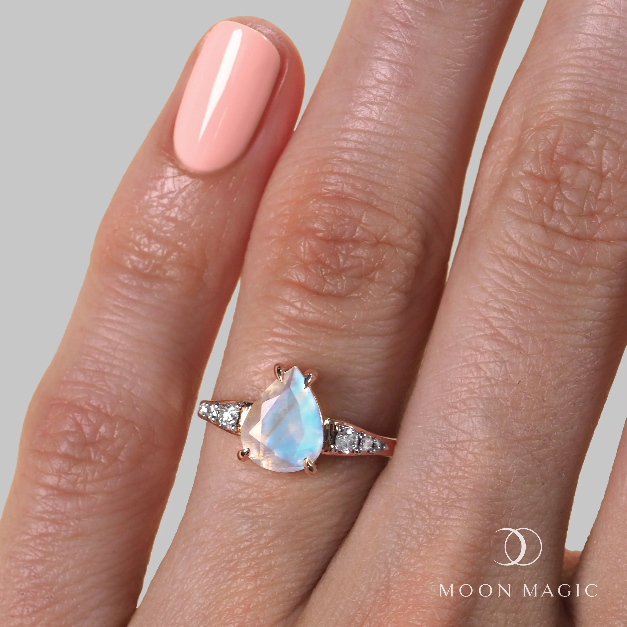 Moonstone Diamond Ring - I Promise - Image 21