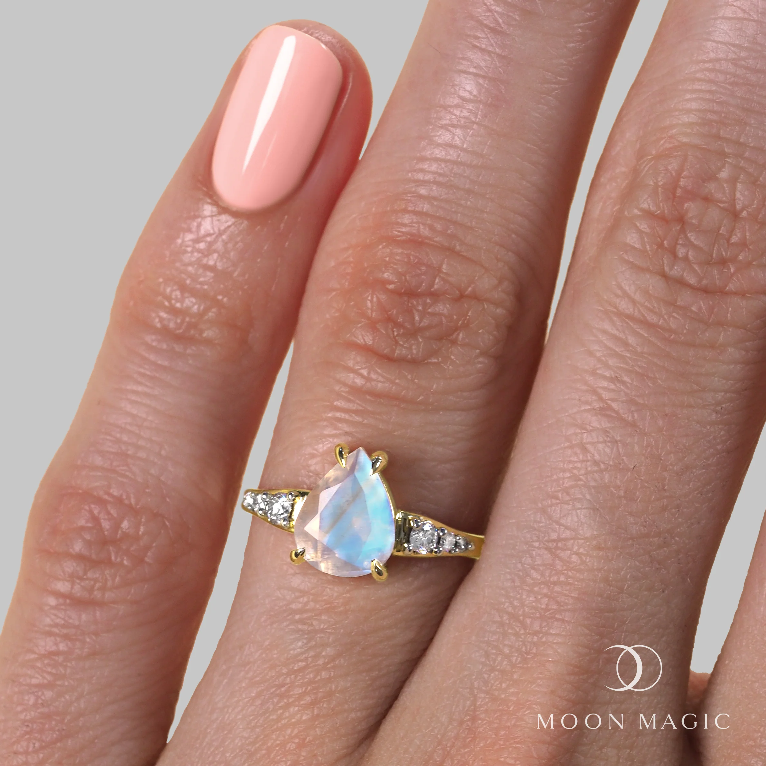 Moonstone Diamond Ring - I Promise - Image 6