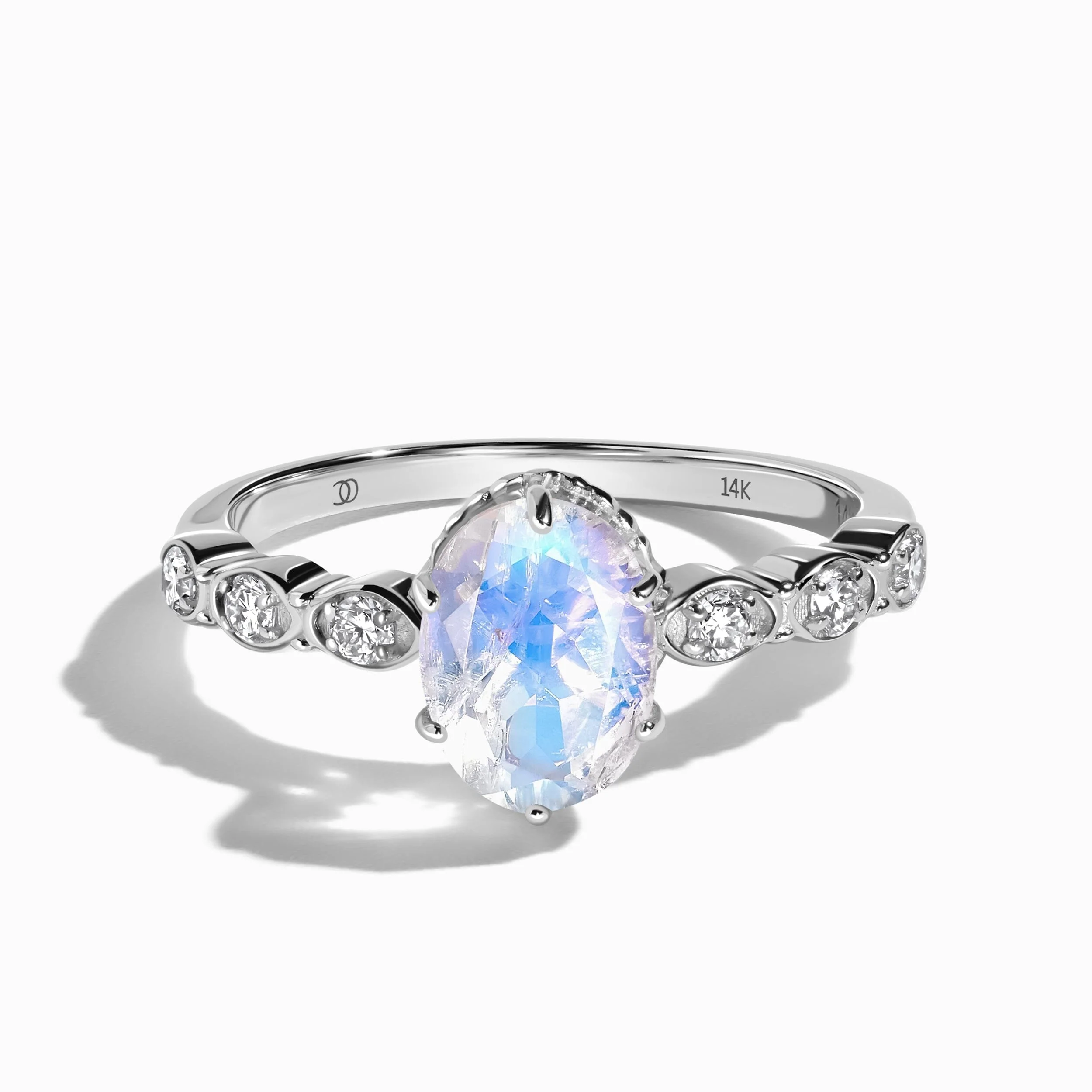 Moonstone Lab Diamond Ring - Mirth - Image 3