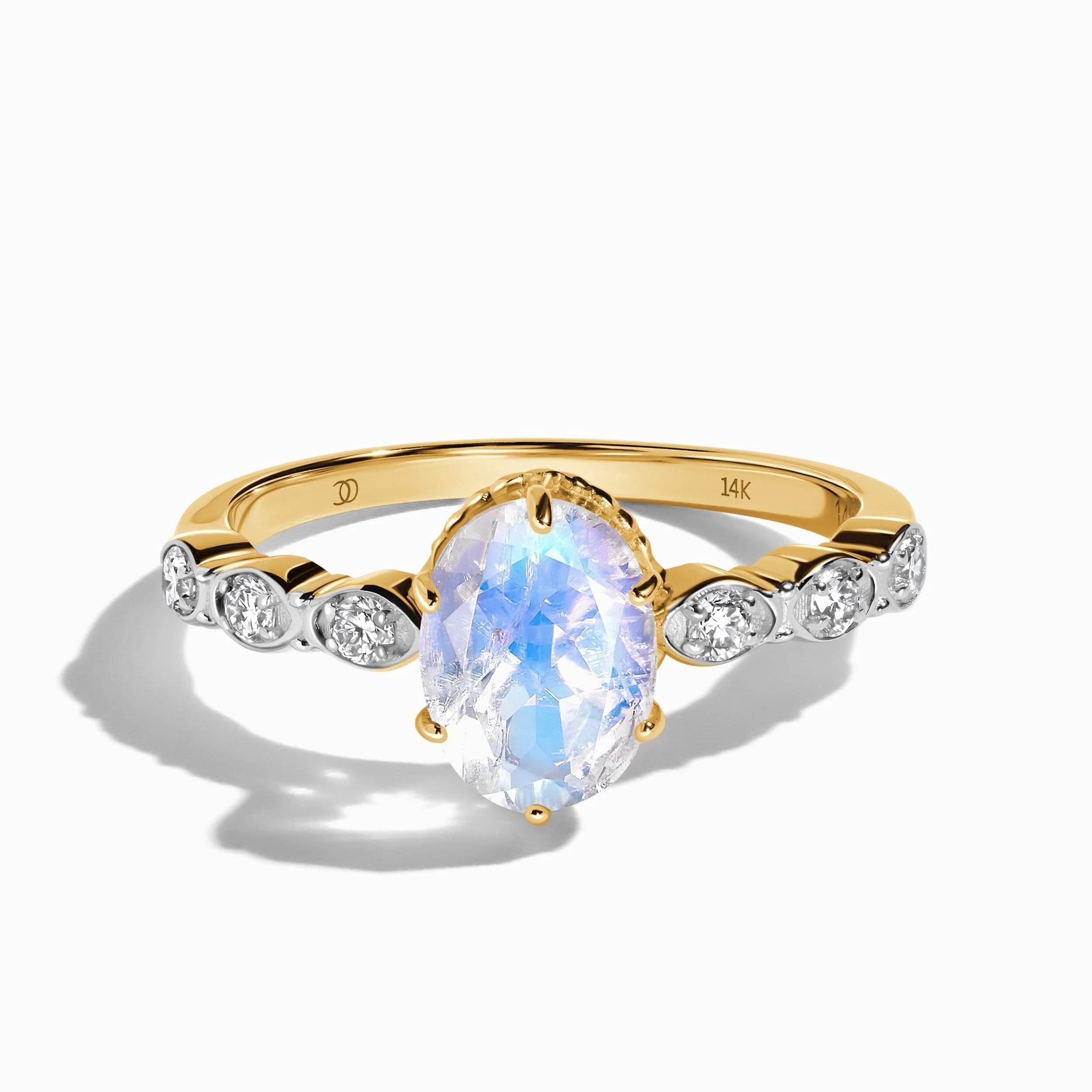 Moonstone Lab Diamond Ring - Mirth - Image 5