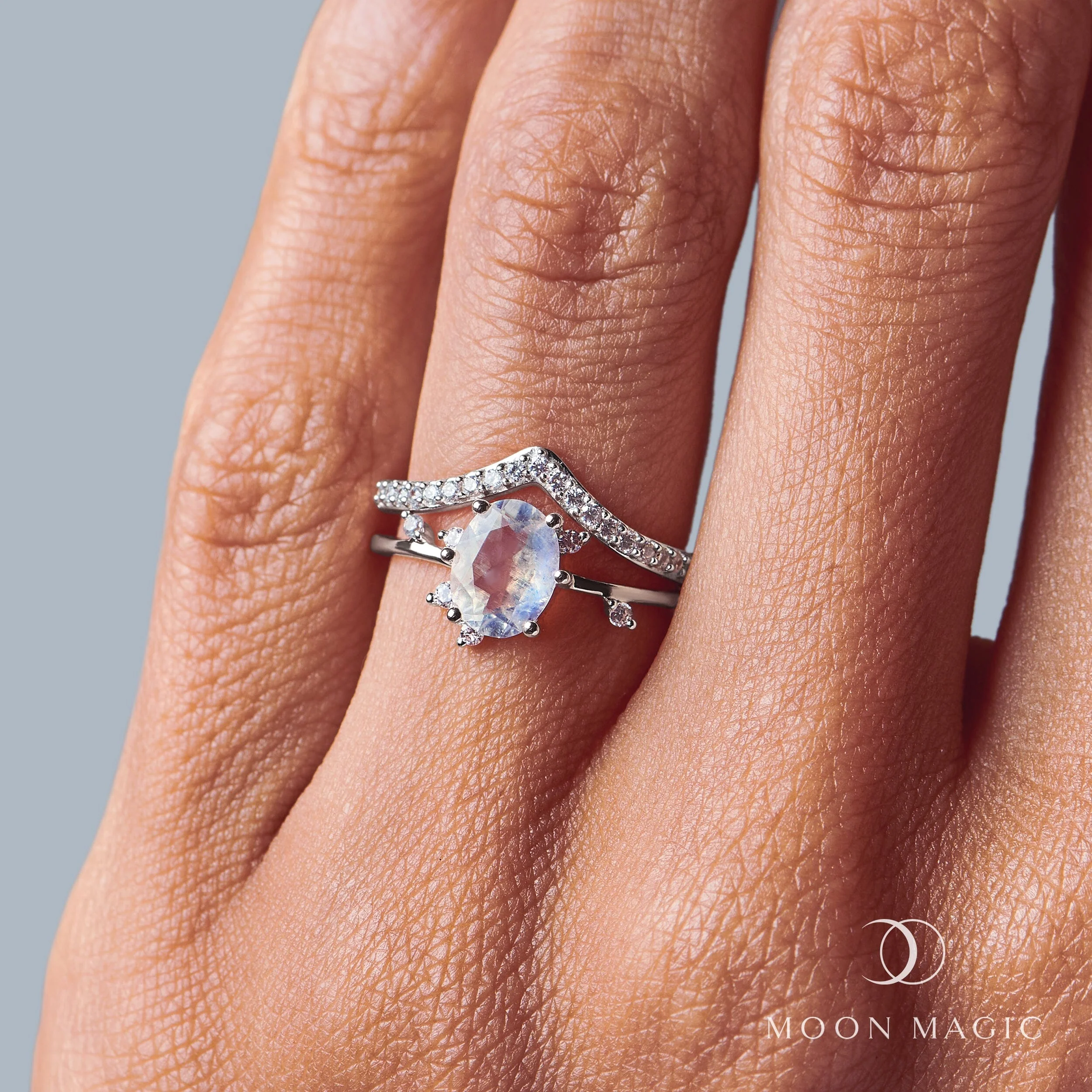Moonstone Diamond Ring - Muse - Image 11