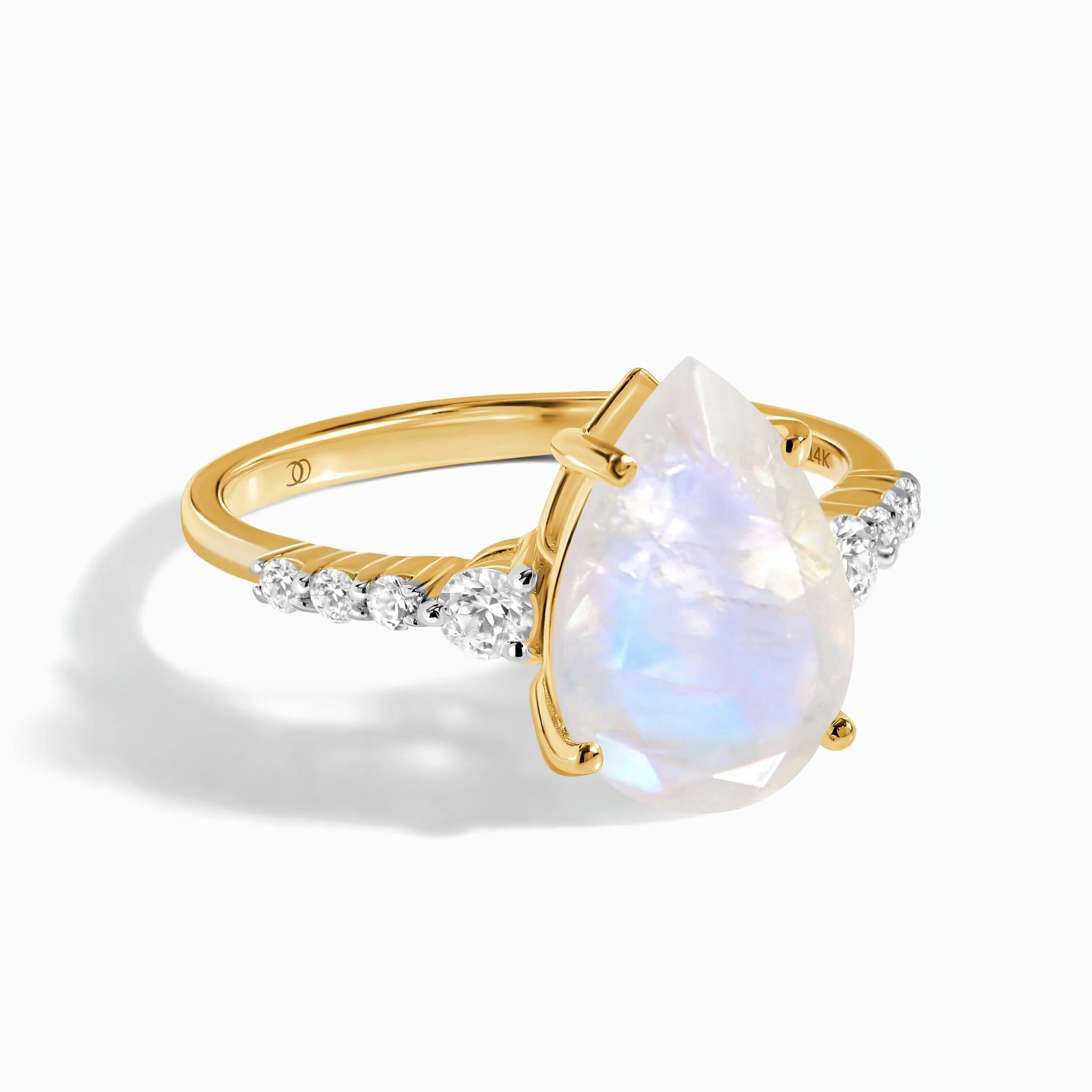 Moonstone Diamond Ring - Queen Of Lustre - Image 5