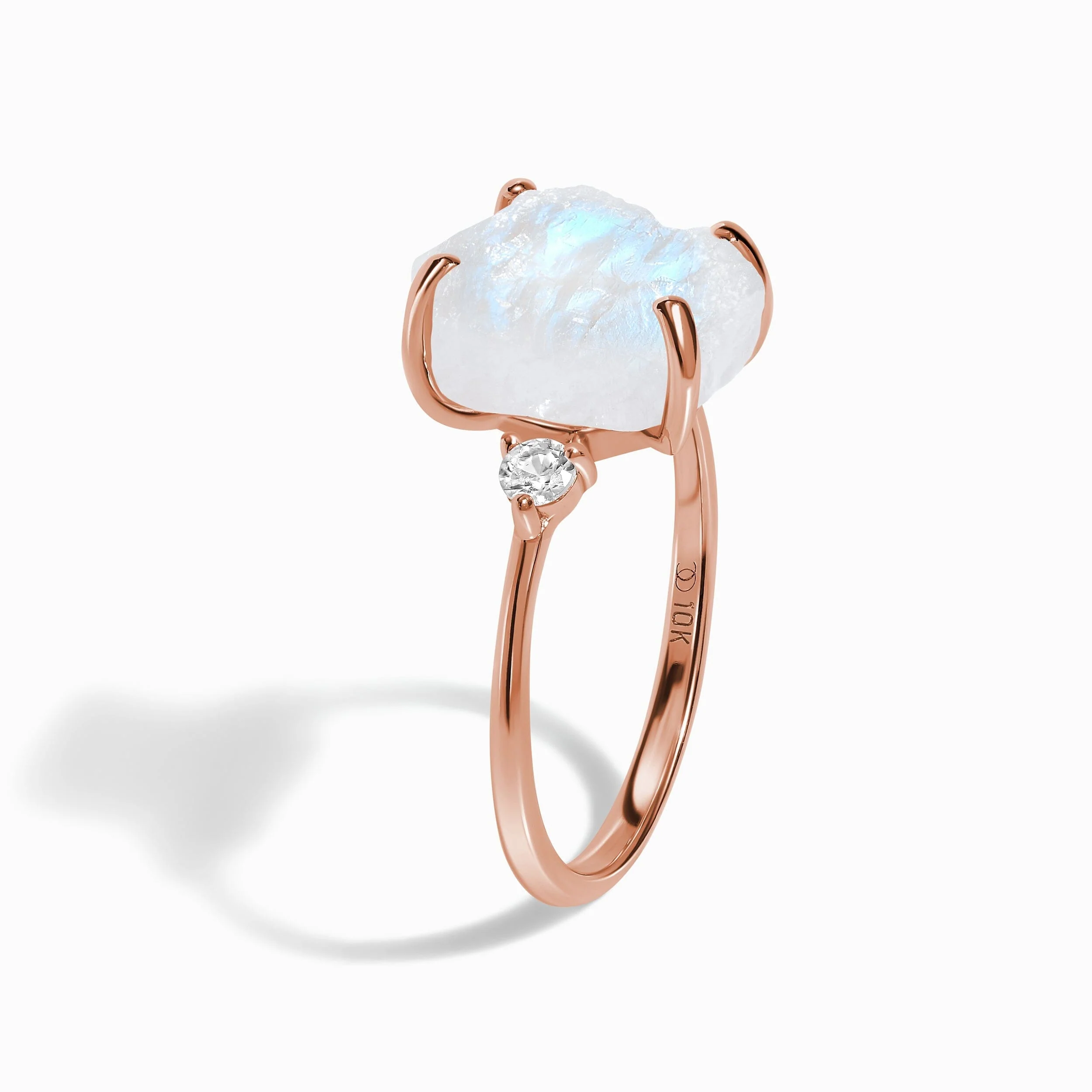 Moonstone Diamond Ring - Raw Allure - Image 26