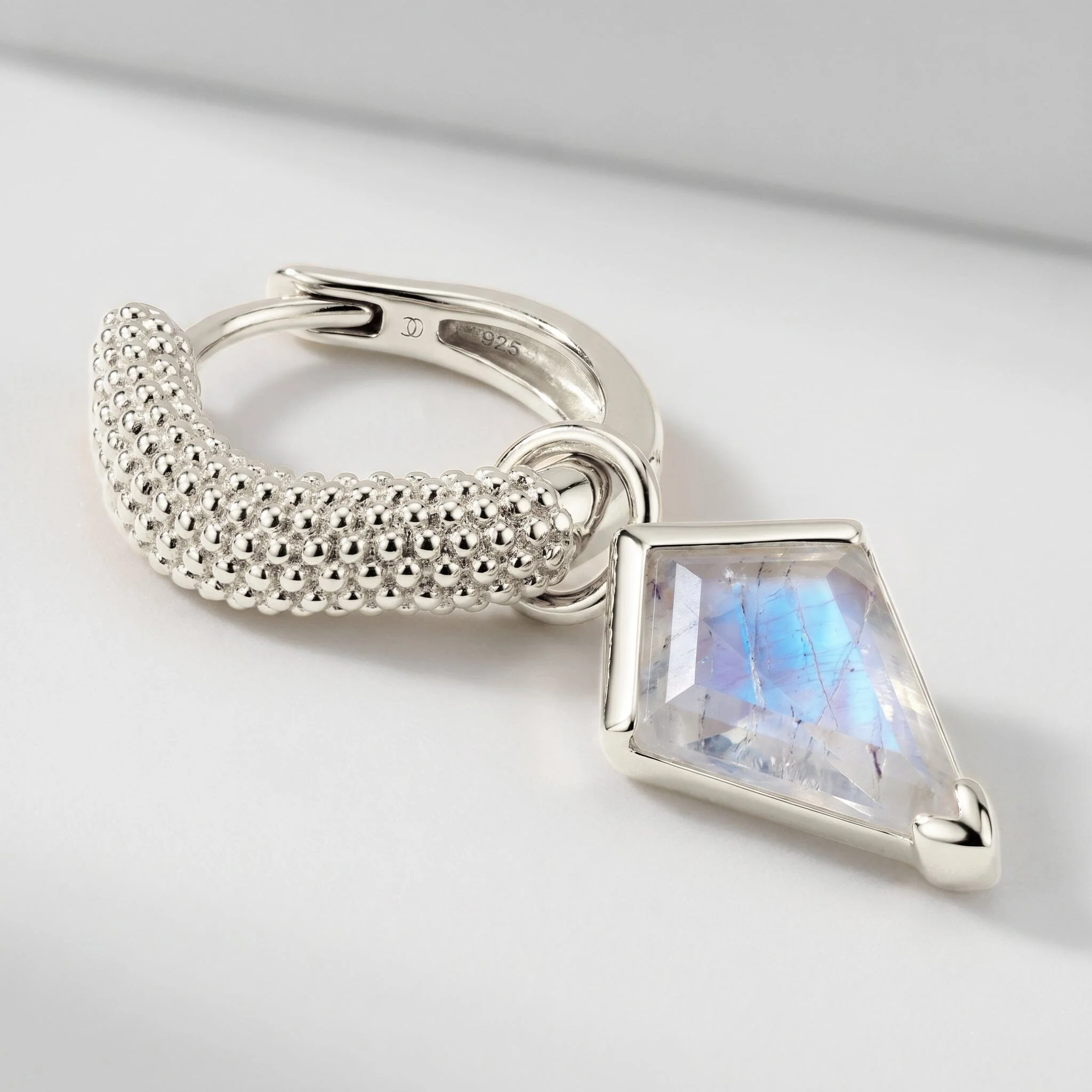 Moonstone Earrings - Heroine Hoops - Image 8