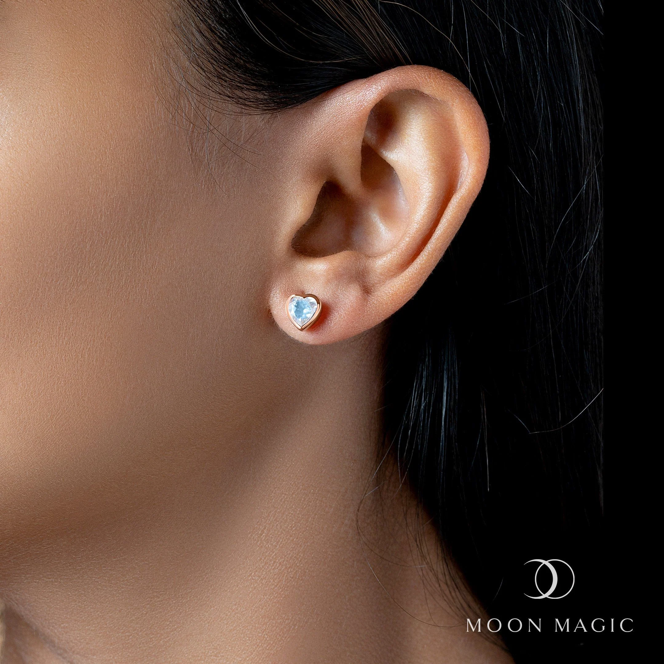 Moonstone Earrings - Mad For You Studs - Image 14