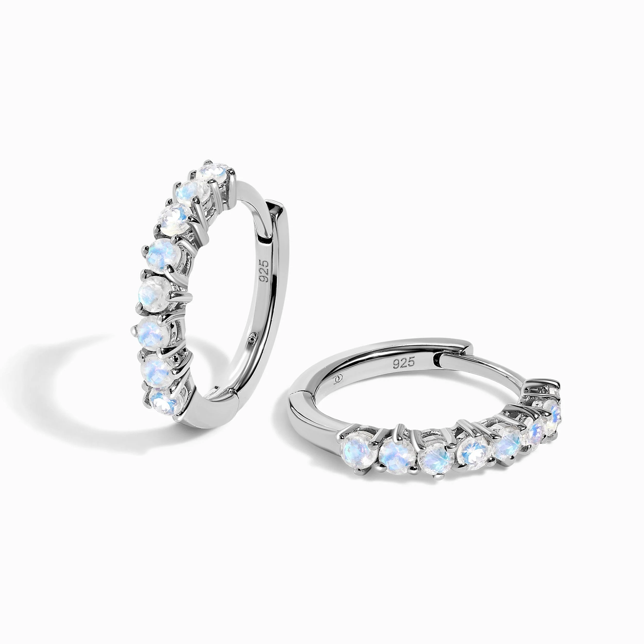 Moonstone Earrings - Queen Bonny Hoops - Image 10