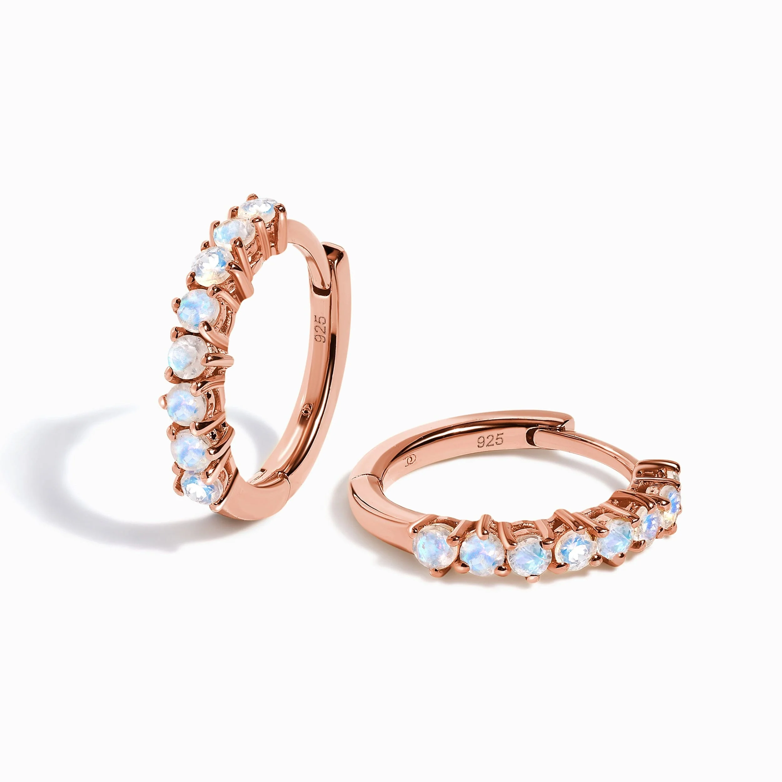 Moonstone Earrings - Queen Bonny Hoops - Image 13