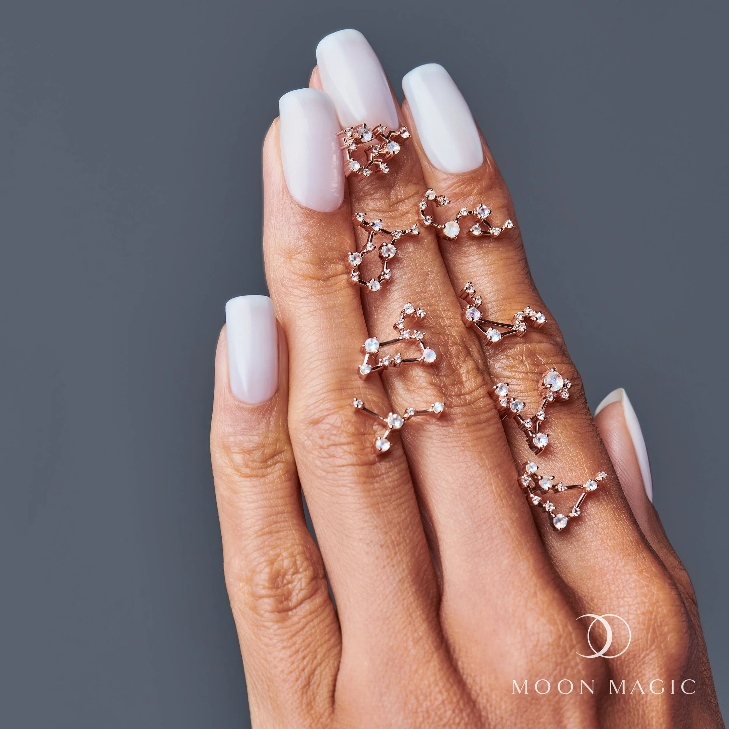 Moonstone Earrings - Sagittarius Zodiac Constellation - Image 9