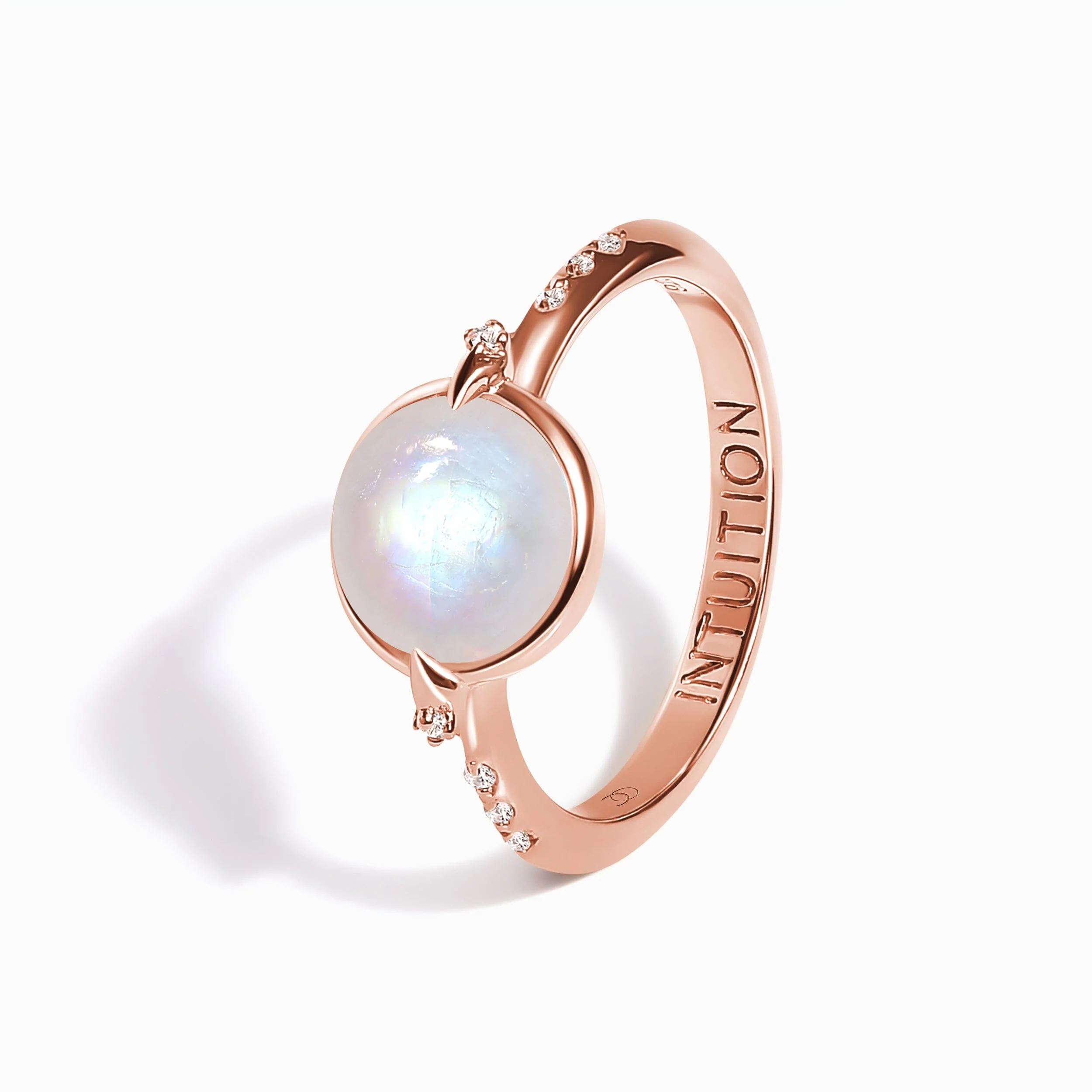 Moonstone Energy Ring - Intuition Engraved - Image 12