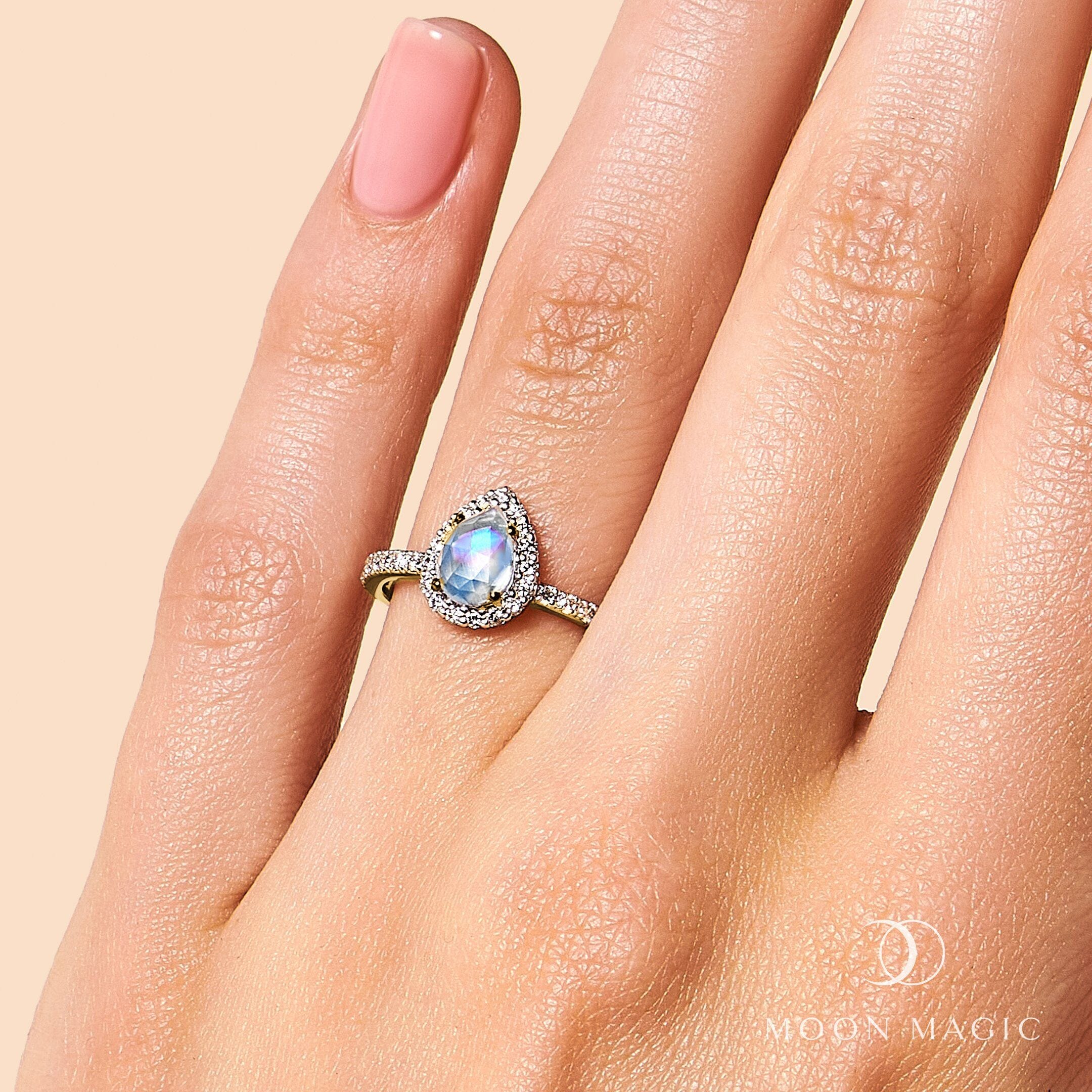 Moonstone Diamond Ring - Tear Of Joy - Image 6