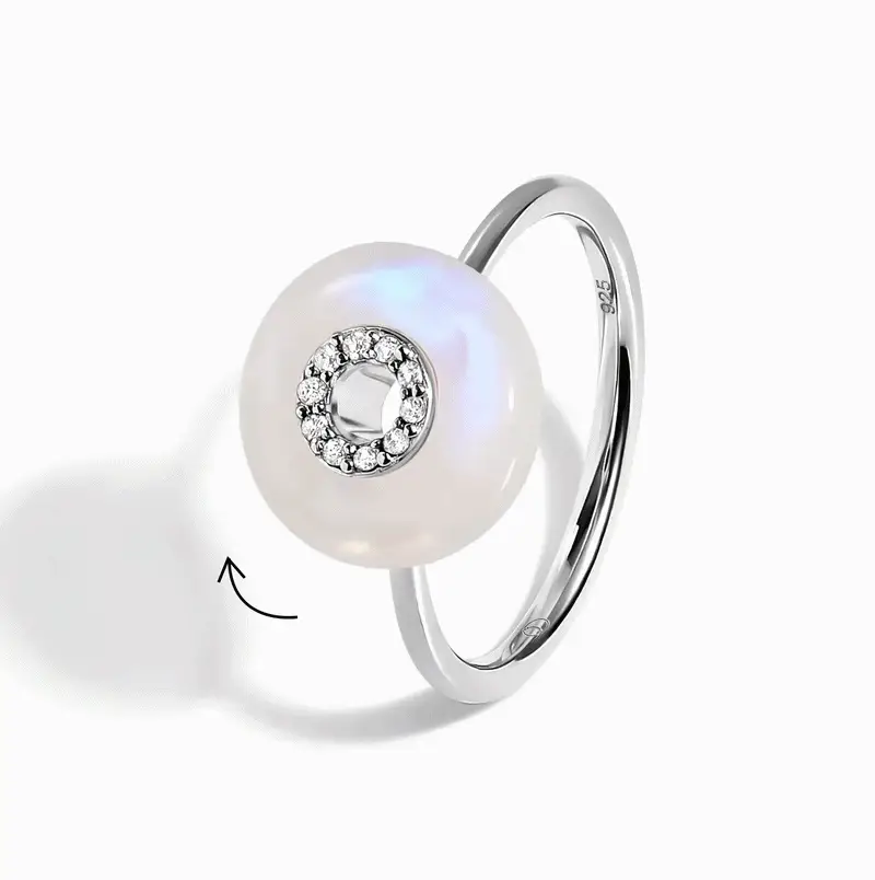 Moonstone Fidget Ring - Liora