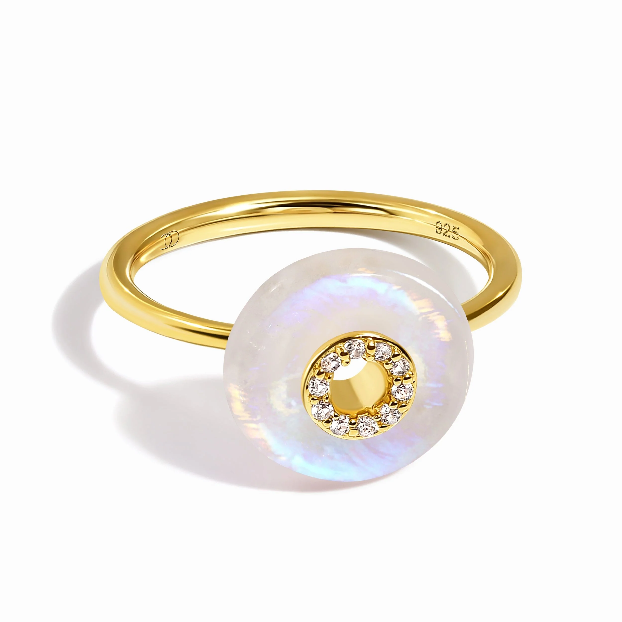 Moonstone Fidget Ring - Liora - Image 12