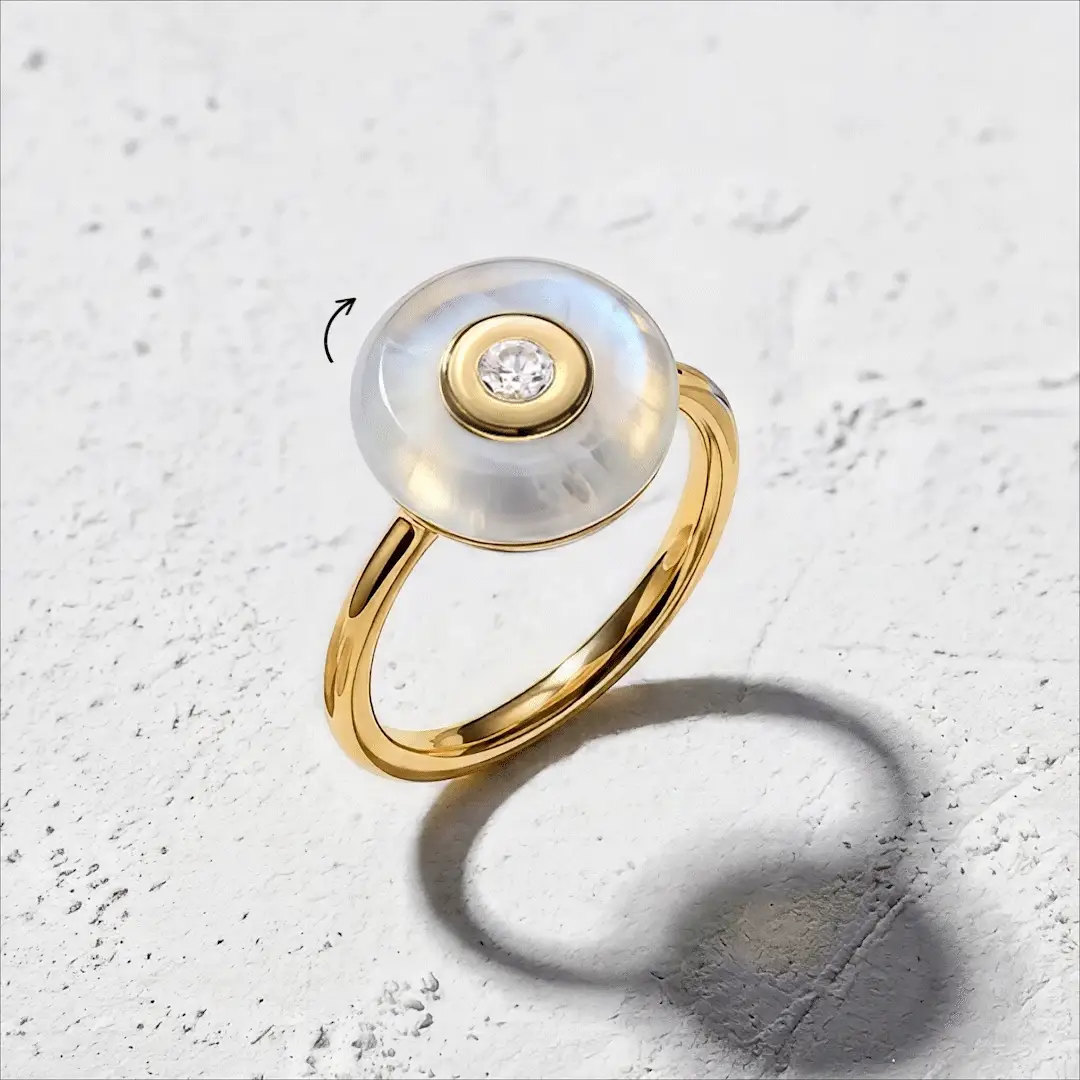 Moonstone Fidget Ring - Ora - Image 22