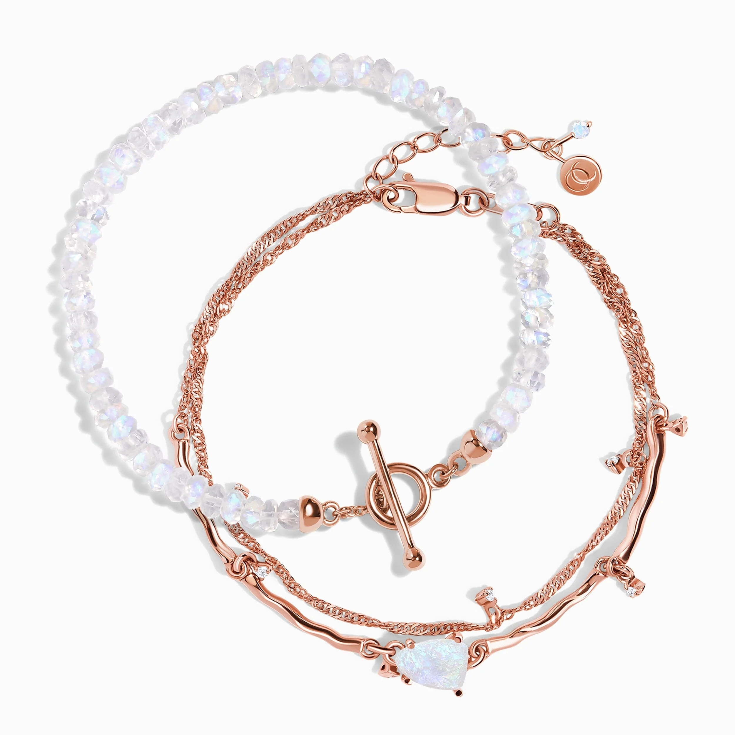 Moonstone Bracelet Stack - Energy Flow - Image 4