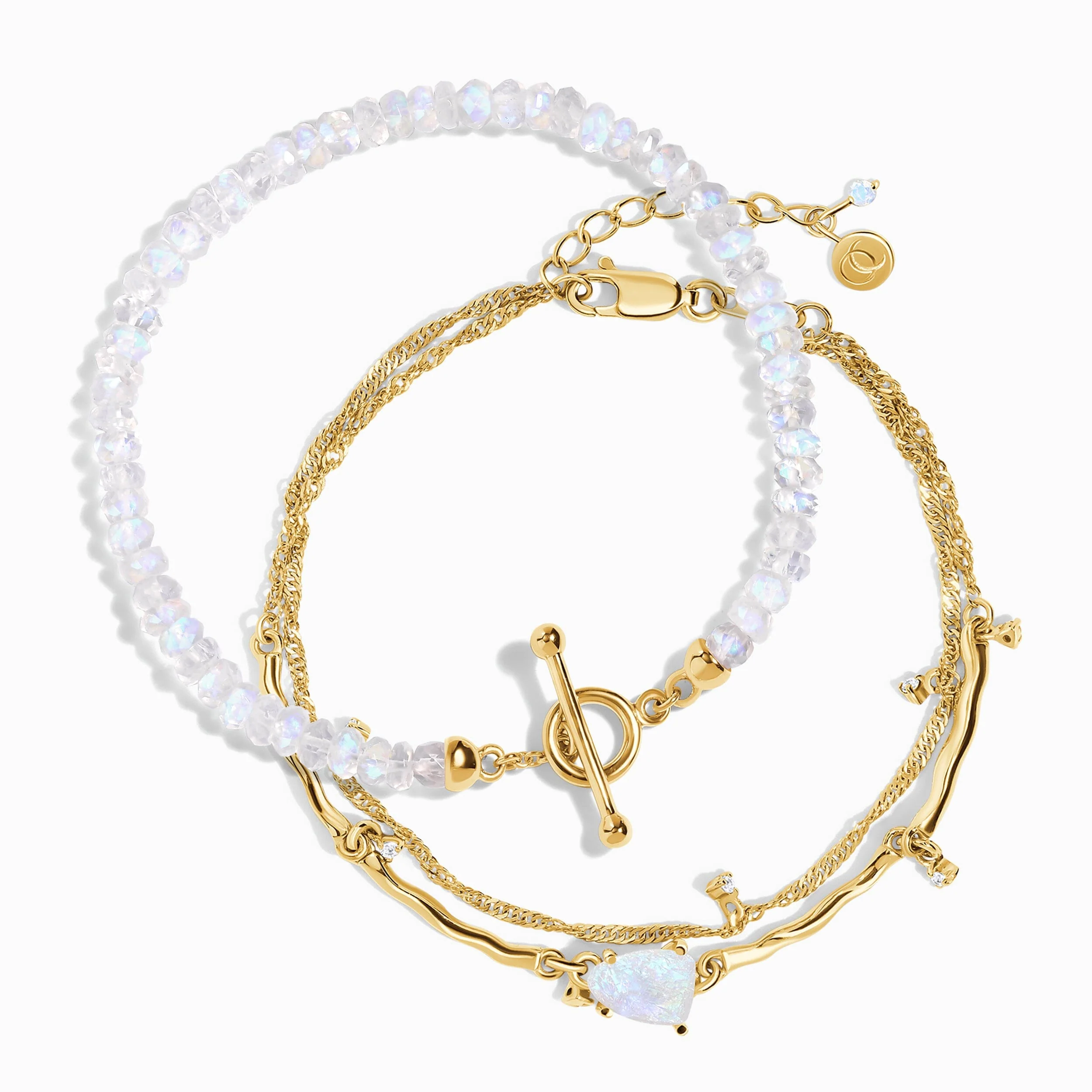 Moonstone Bracelet Stack - Energy Flow - Image 7