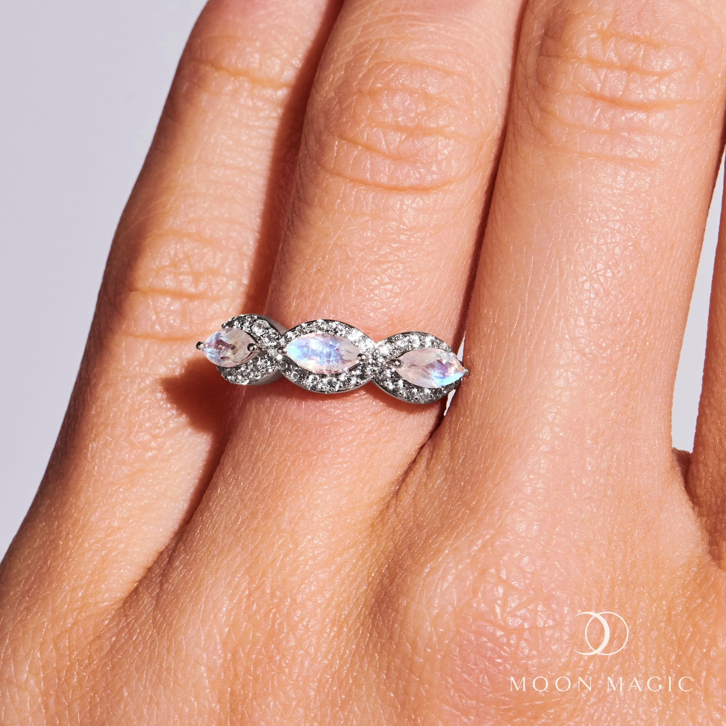 Moonstone Lab Diamond Ring - Euphoria - Image 2
