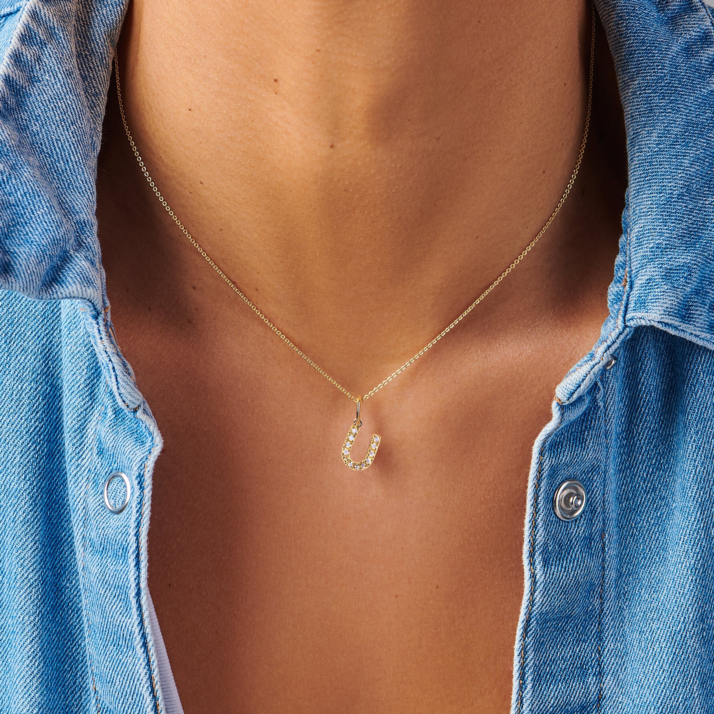 Moonstone Necklace - Alphabet - Image 42