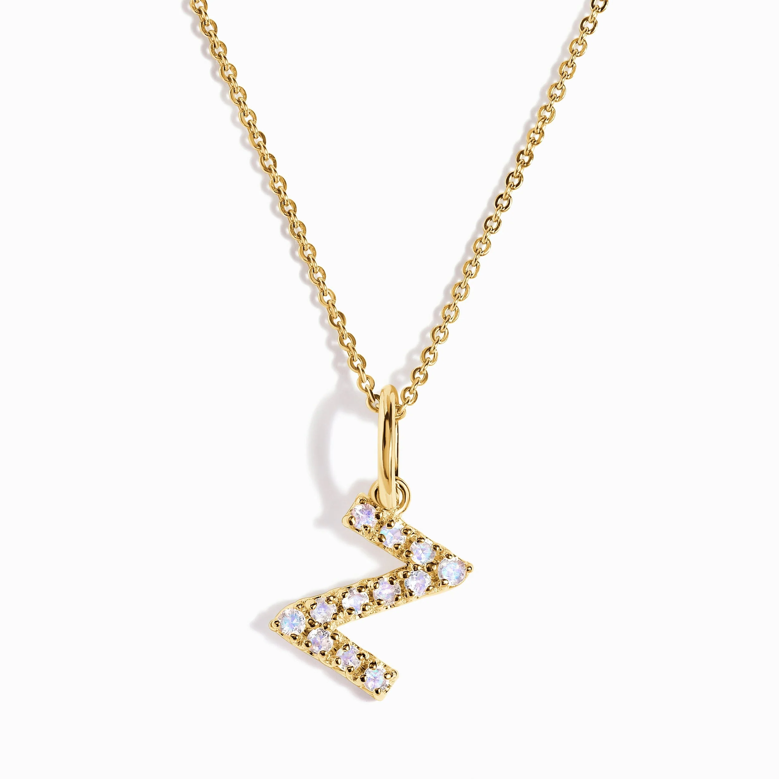 Moonstone Necklace - Alphabet - Image 51