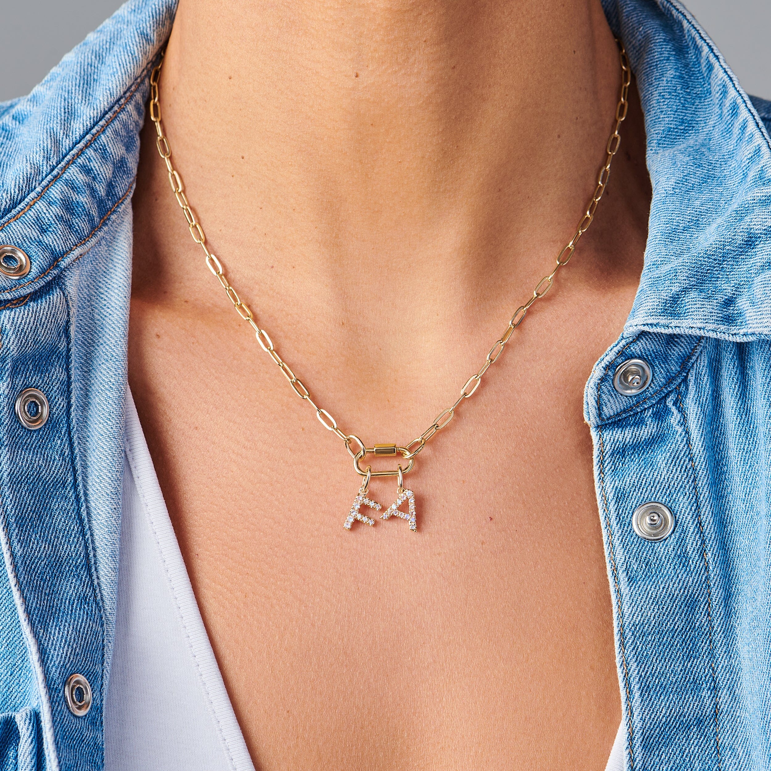 Moonstone Necklace - Alphabet - Image 56