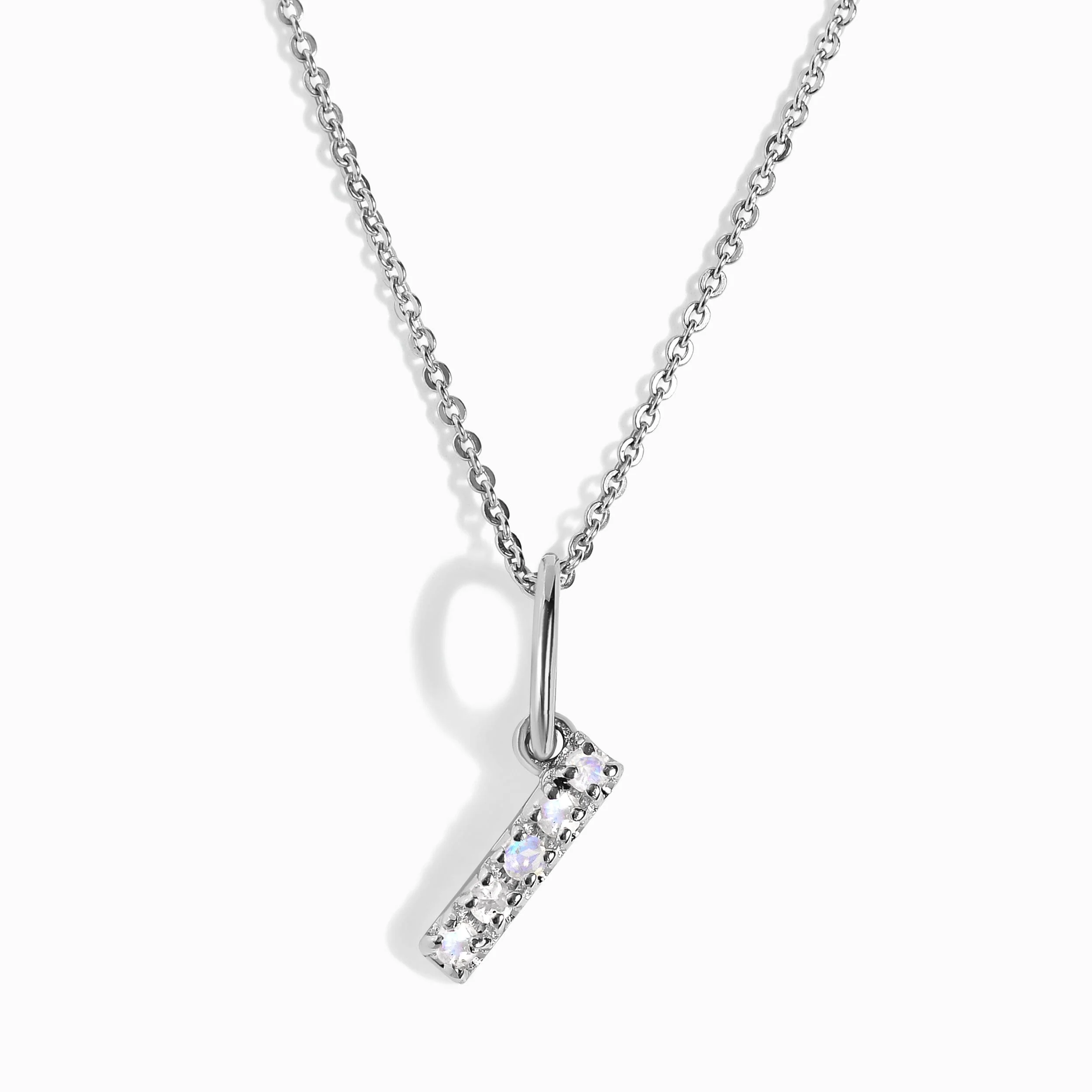 Moonstone Necklace - Alphabet - Image 3