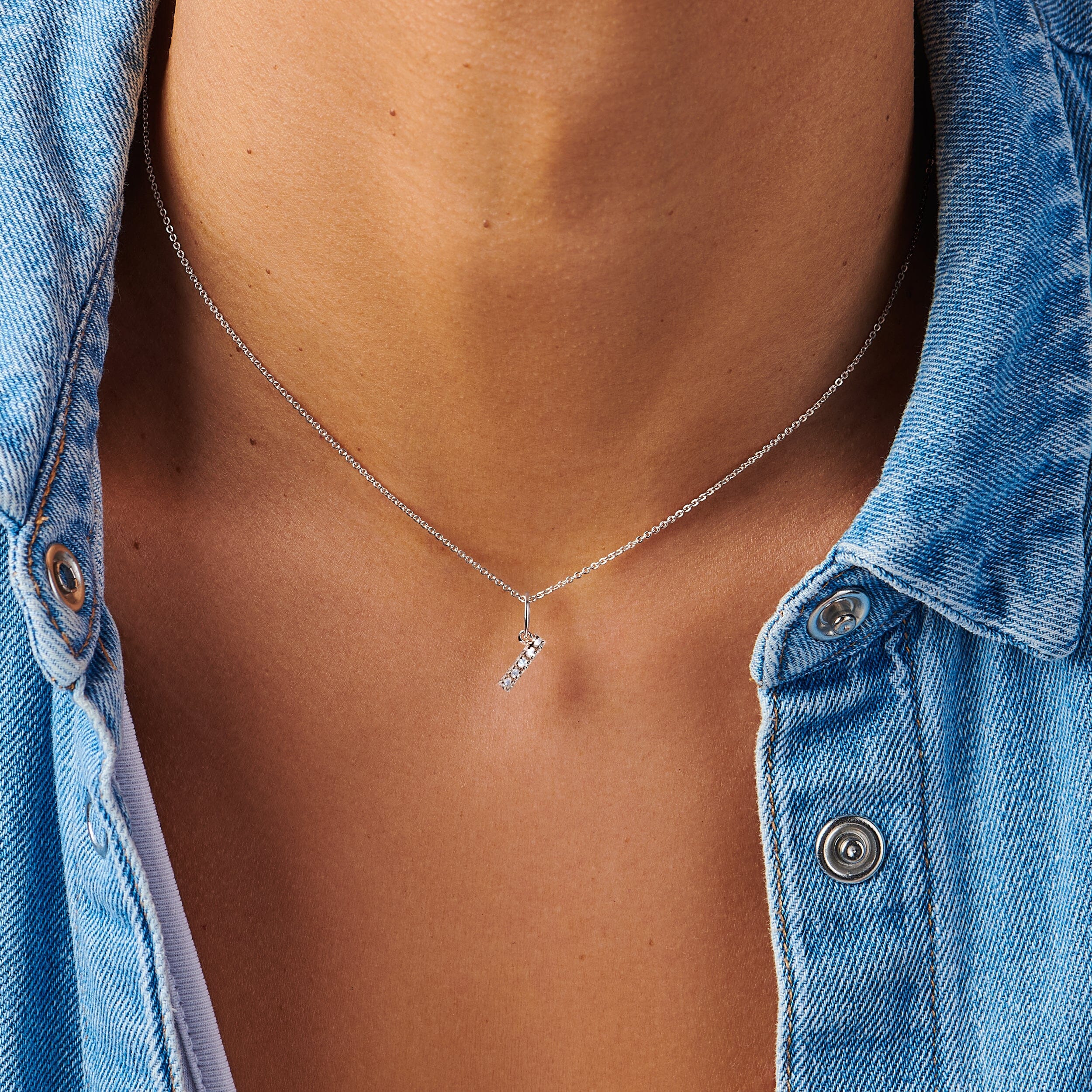 Moonstone Necklace - Alphabet - Image 4