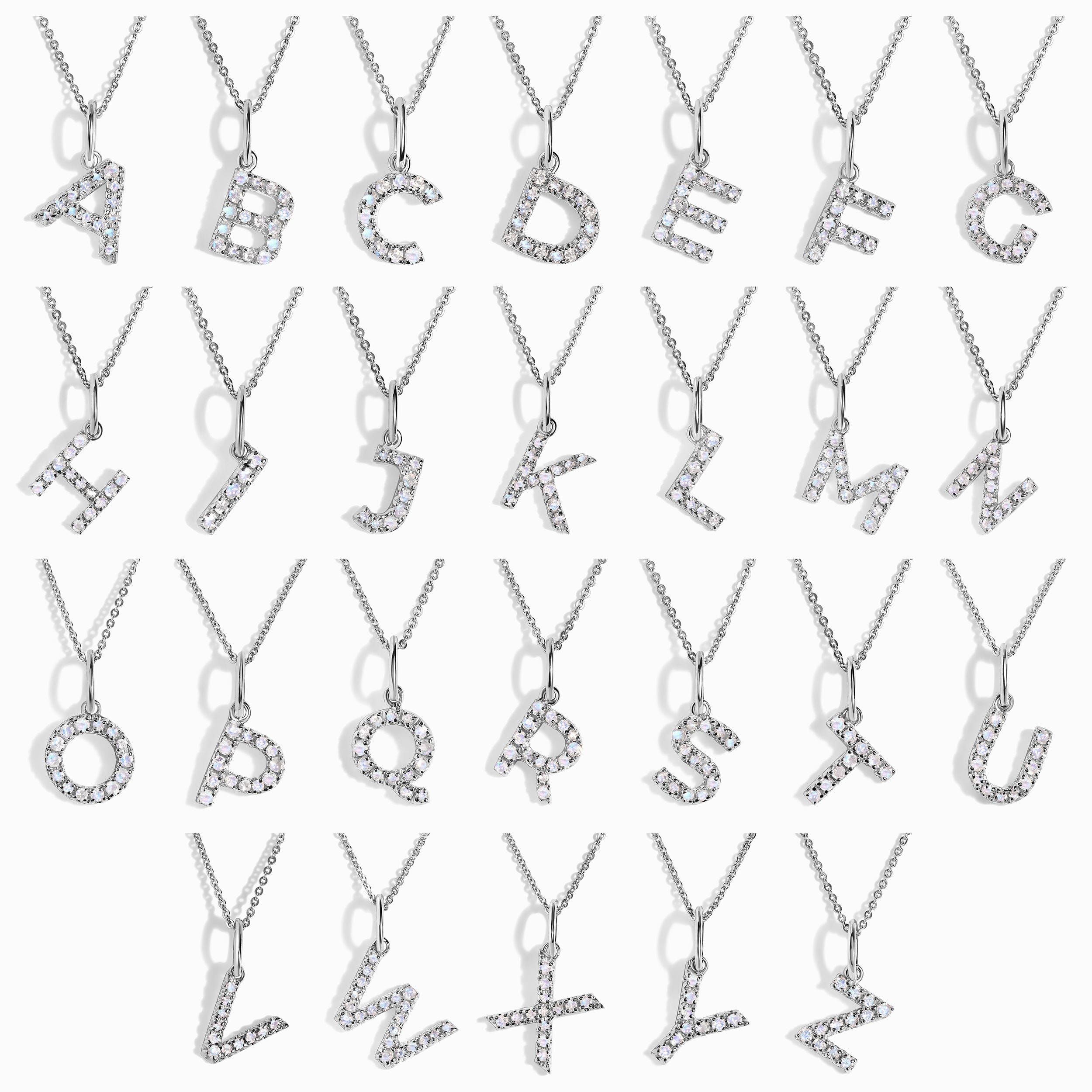 Moonstone Necklace - Alphabet - Image 57
